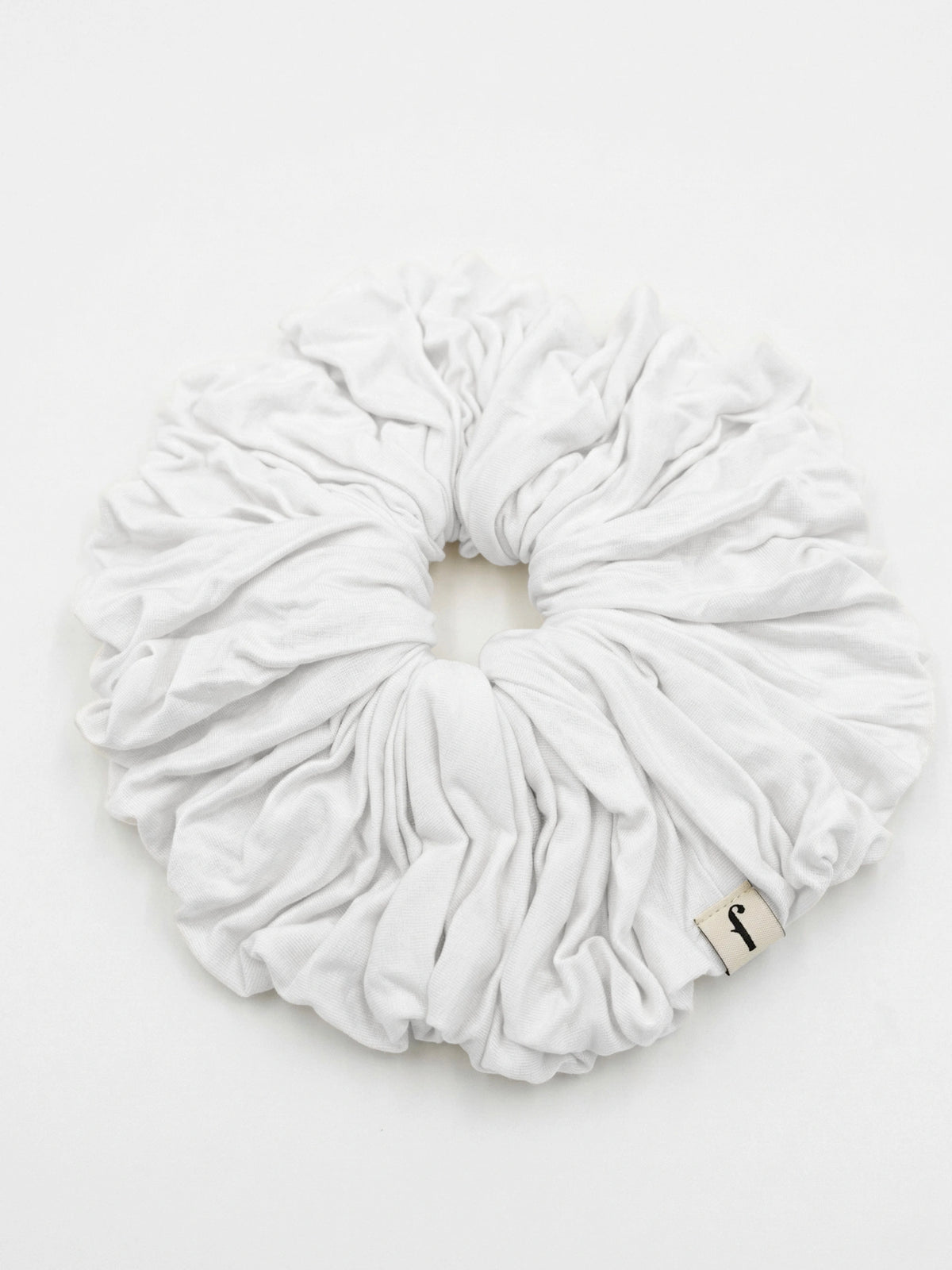 Premium Jersey Scrunchies - White
