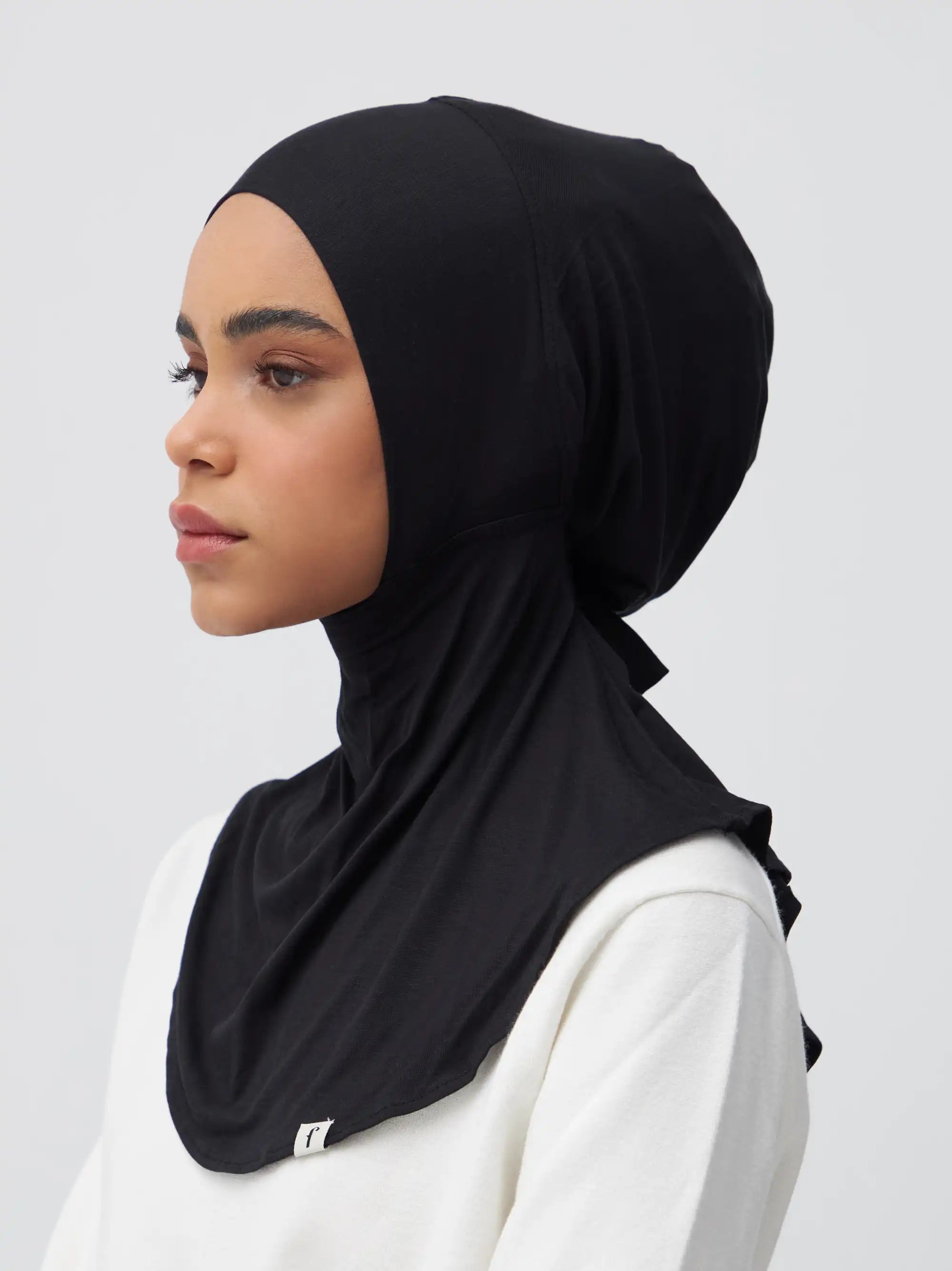 Tie Back Full Cover Bone - Black