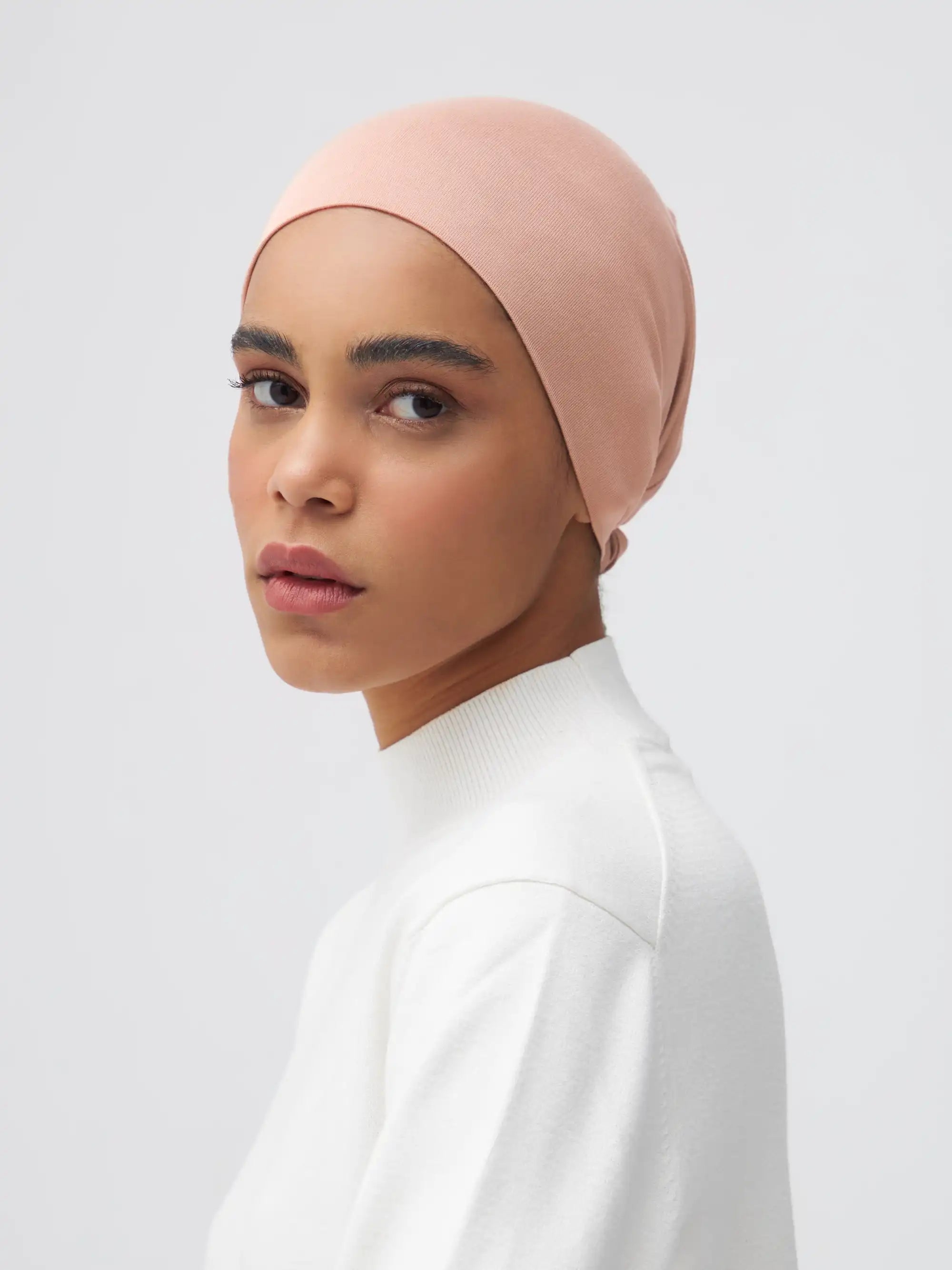 Tie Back Bone - Cream Pink