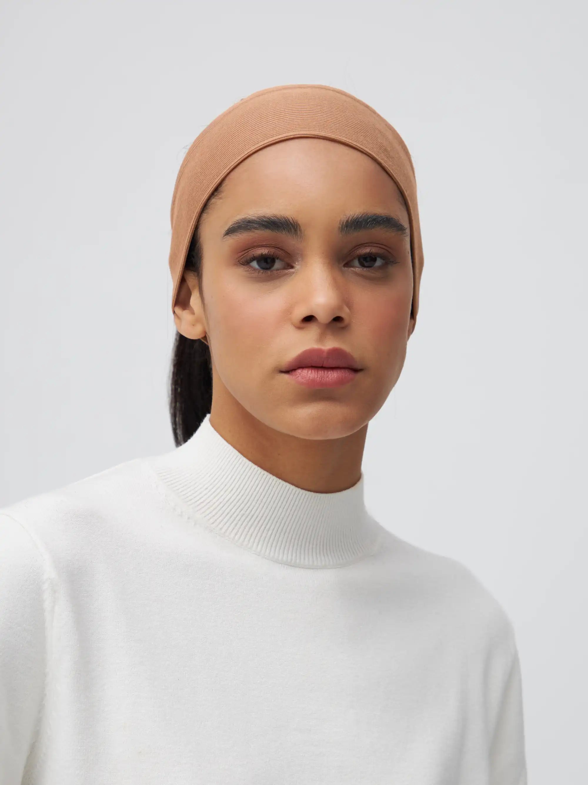 Bandana Ribbed - Warm Taupe