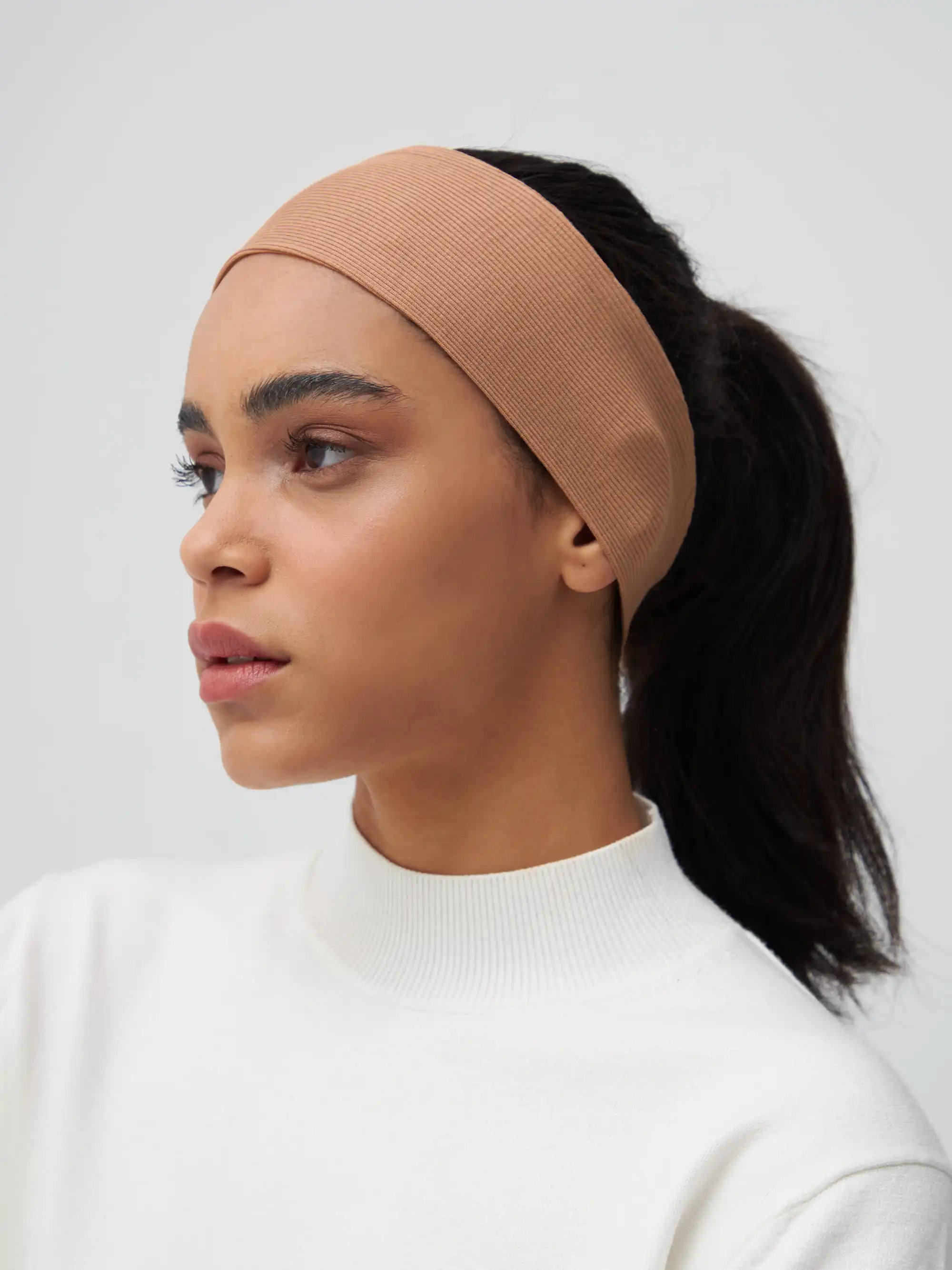 Bandana Ribbed - Warm Taupe