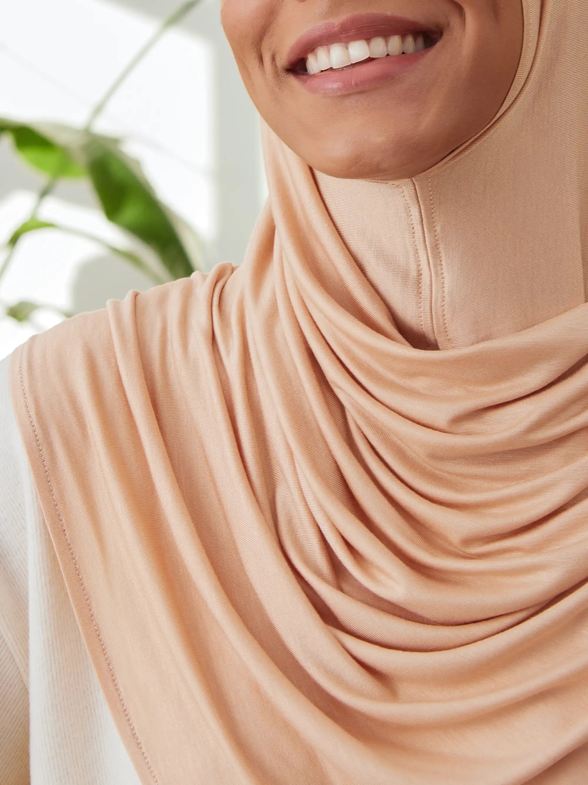 Small Instant Premium Jersey Hijabs - Beach Sand