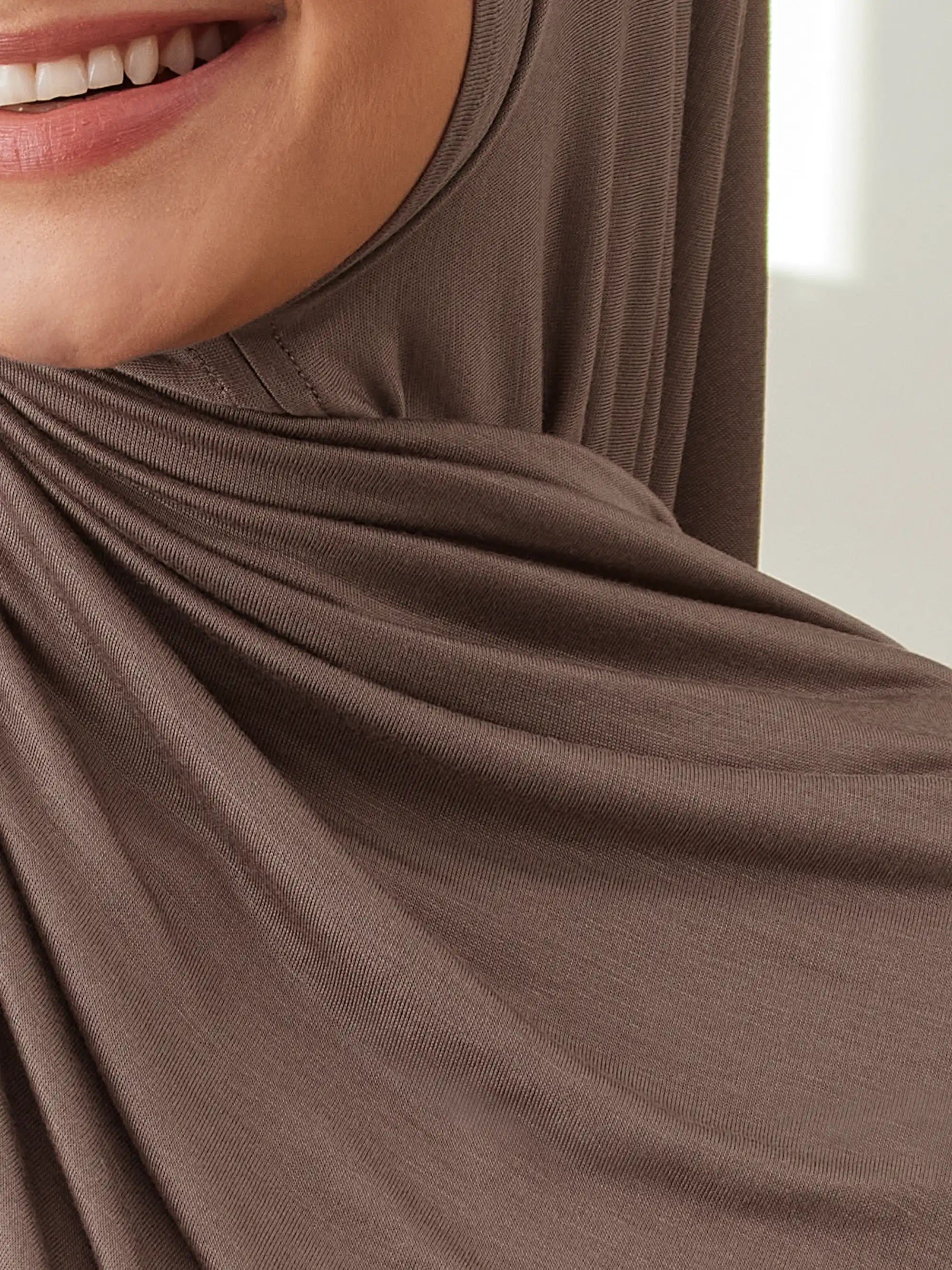 Small Instant Premium Jersey Hijabs - Desert Taupe