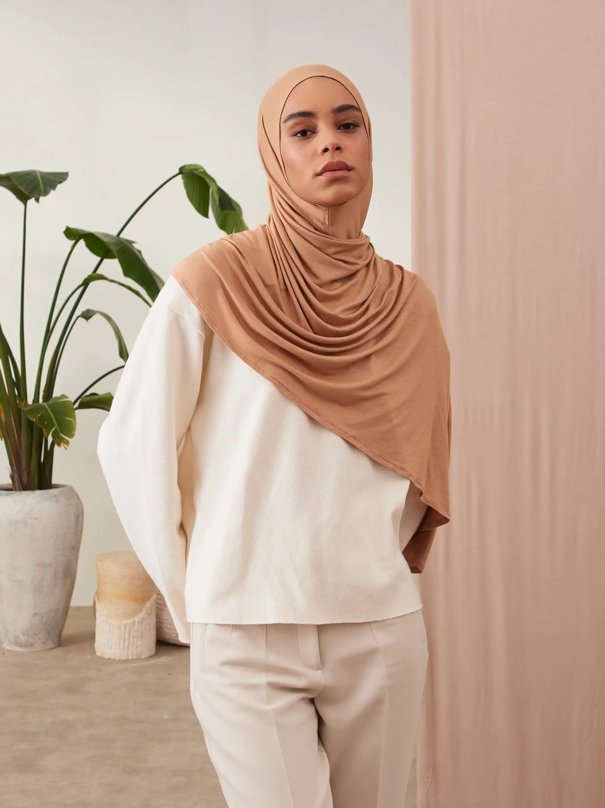 Small Instant Premium Jersey Hijabs - Lion