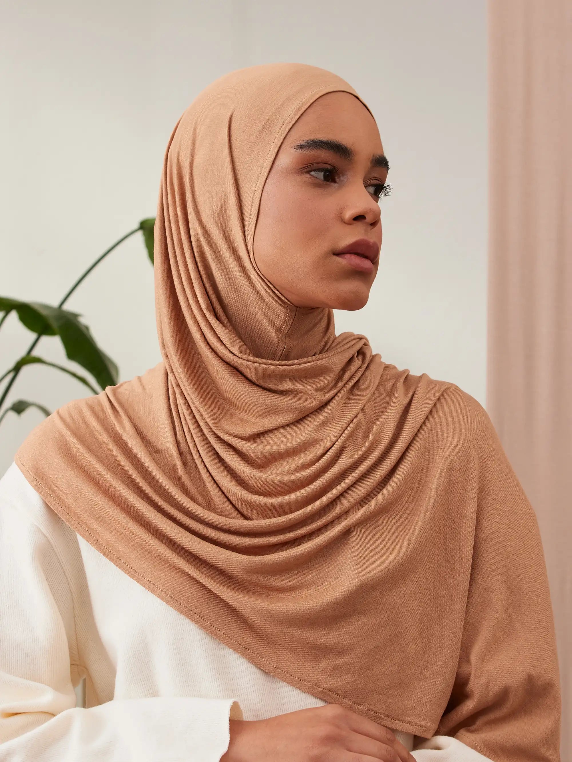 Small Instant Premium Jersey Hijabs - Lion