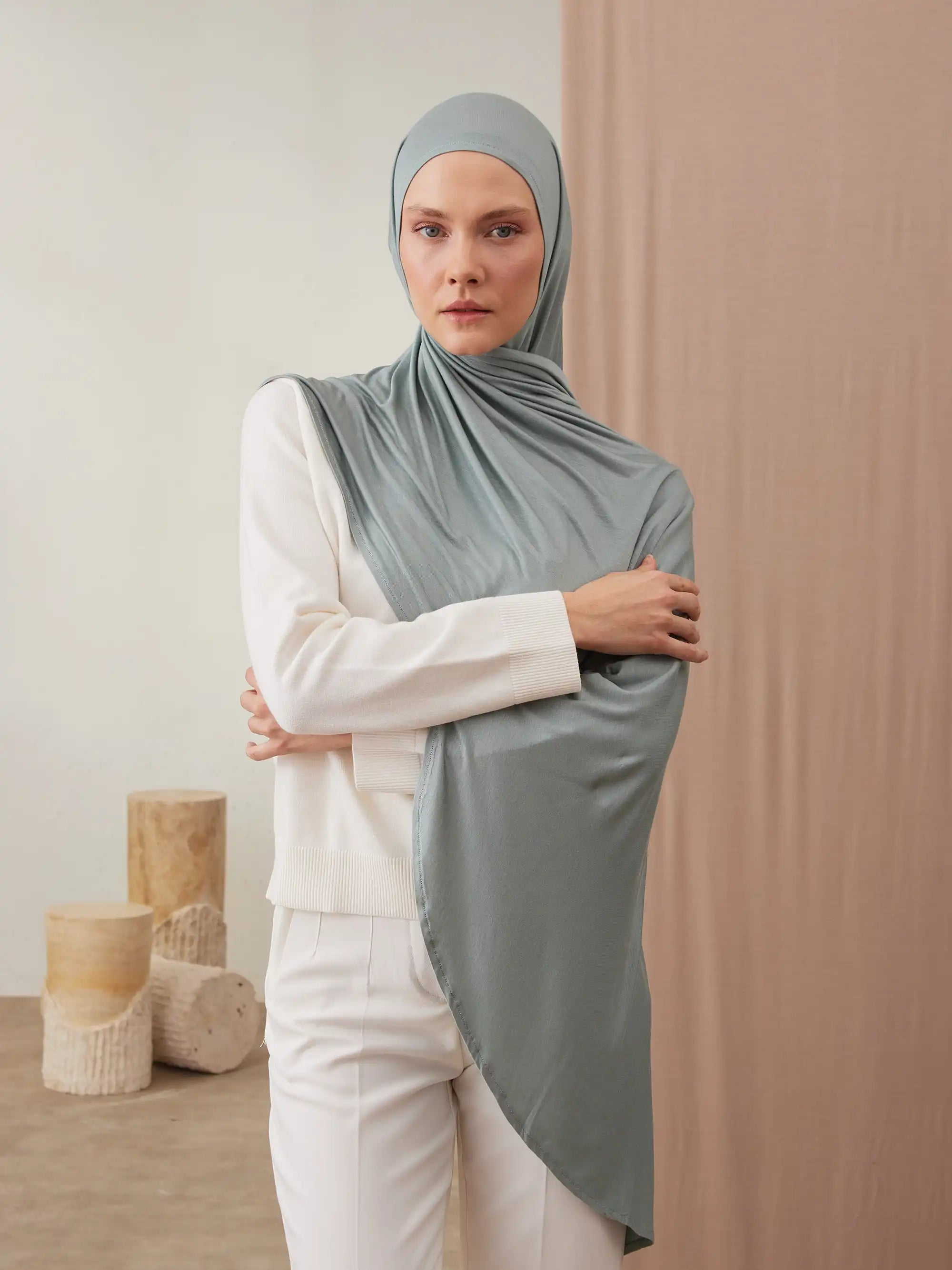 Instant Premium Jersey Hijabs - Mint