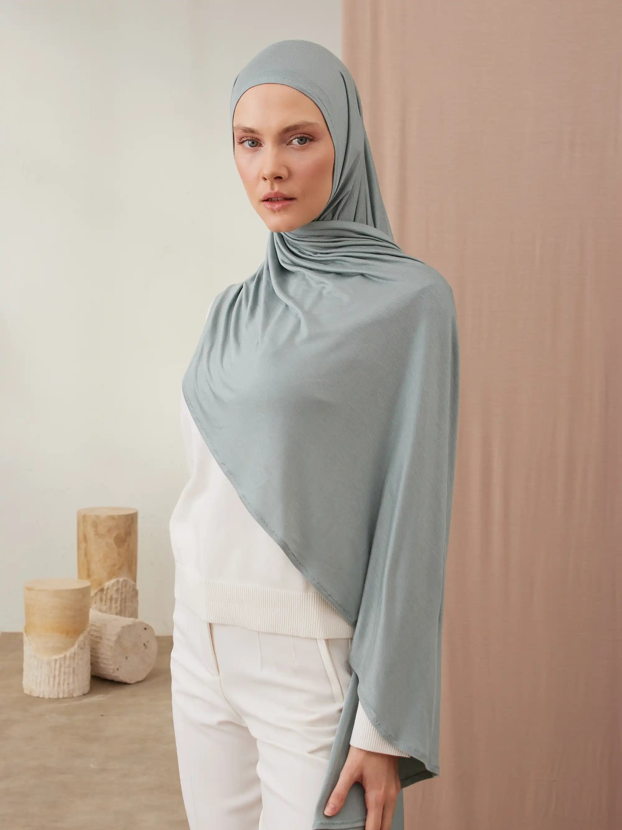 Instant Premium Jersey Hijabs - Mint