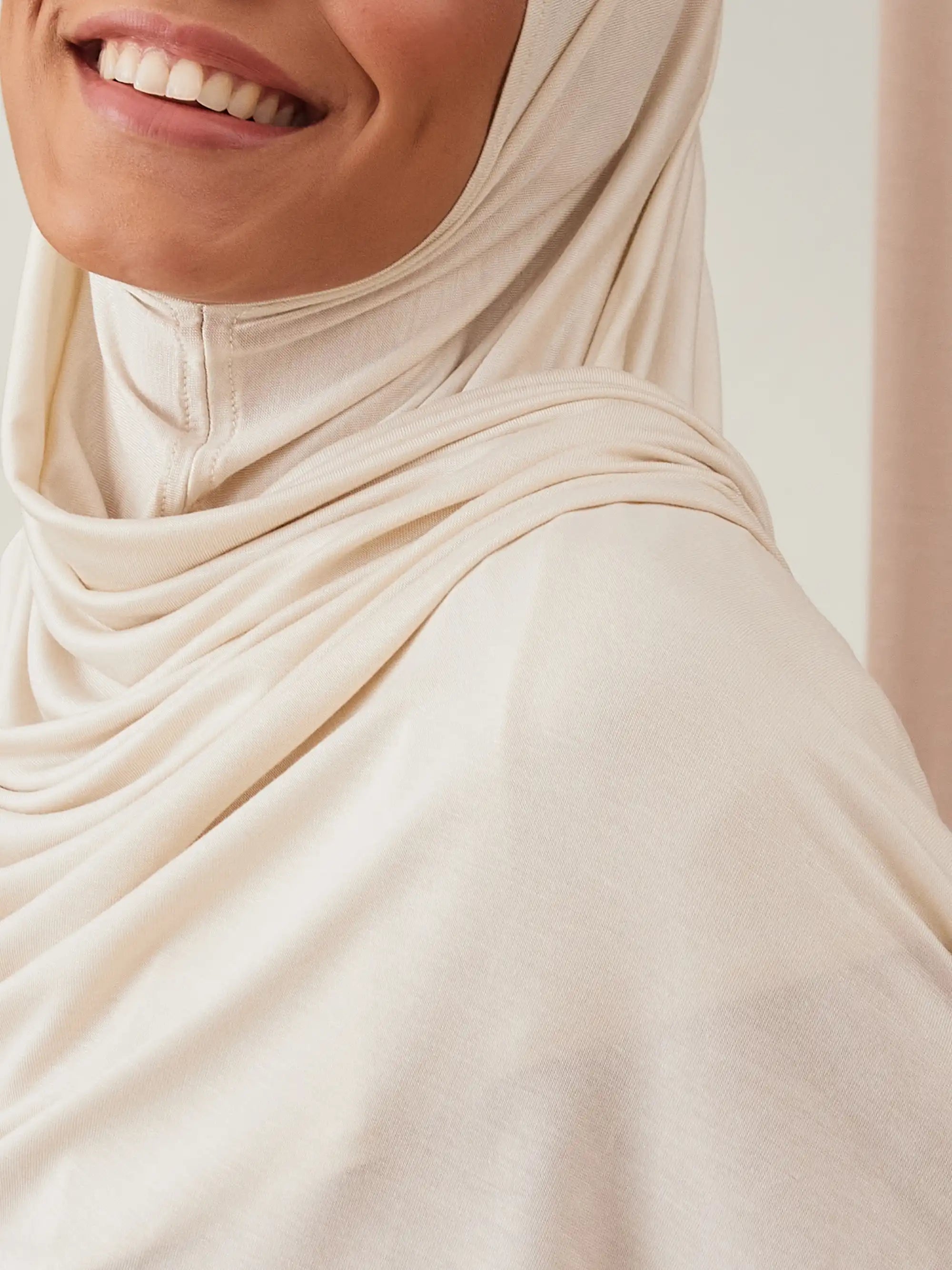 Instant Premium Jersey Hijabs - Off White