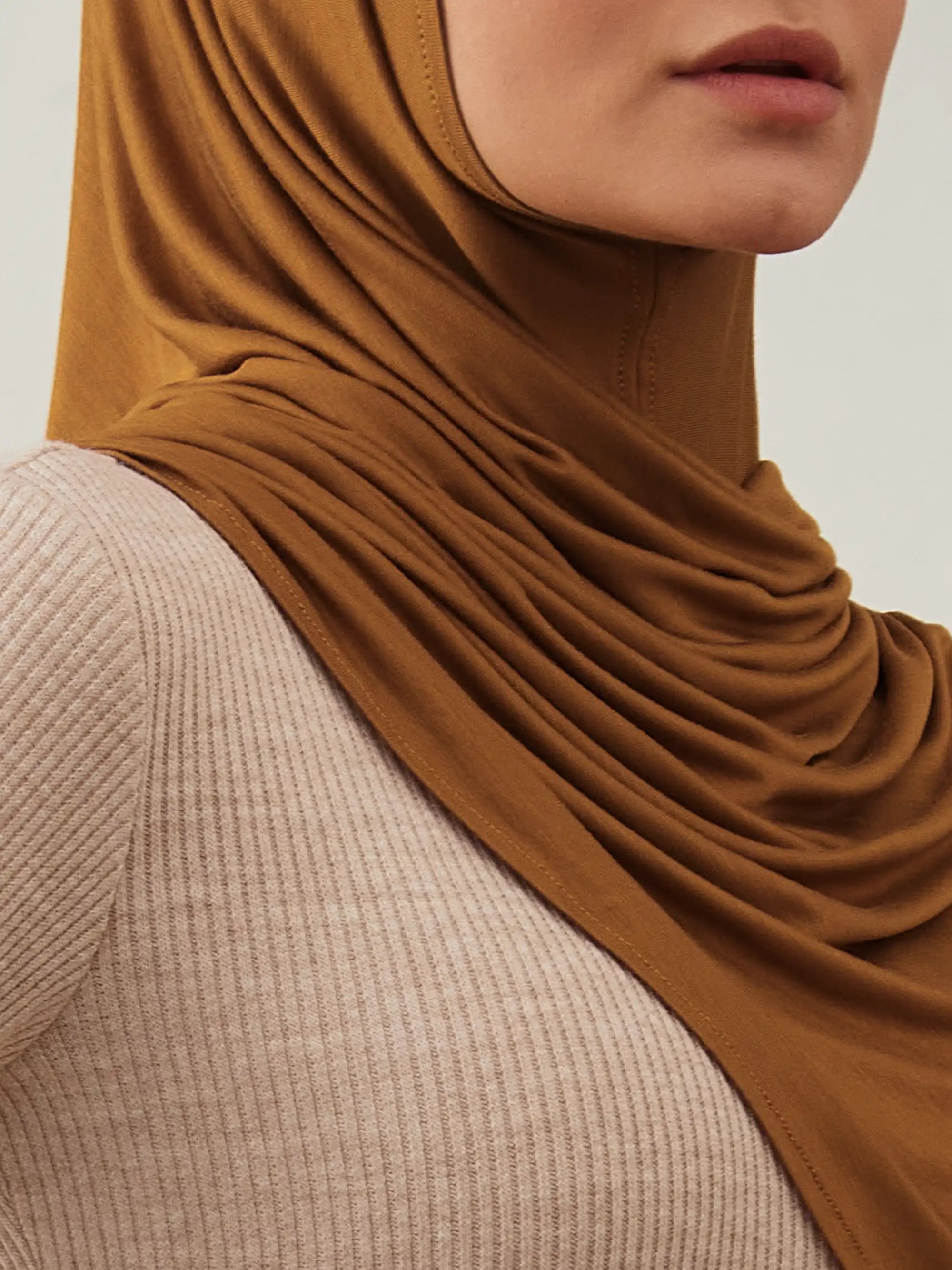 Instant Premium Jersey Hijabs - Bronze