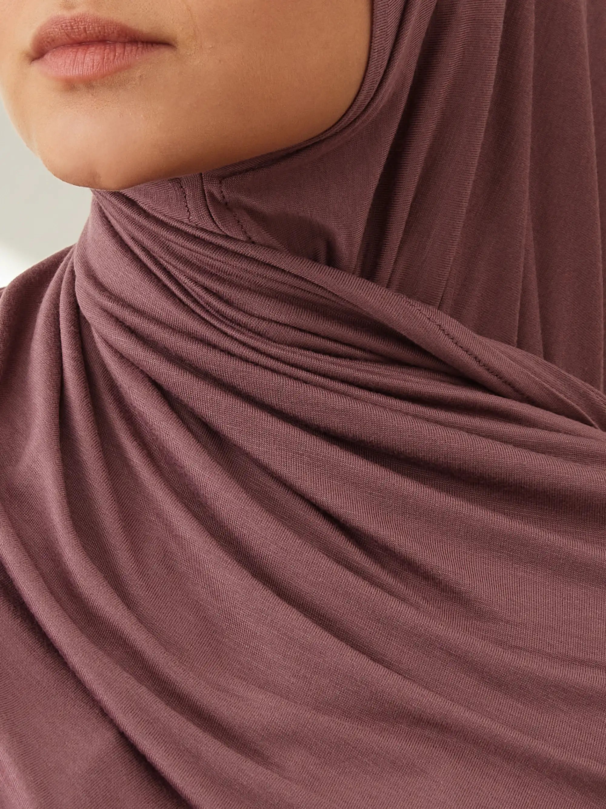 Small Instant Premium Jersey Hijabs - Rose Taupe