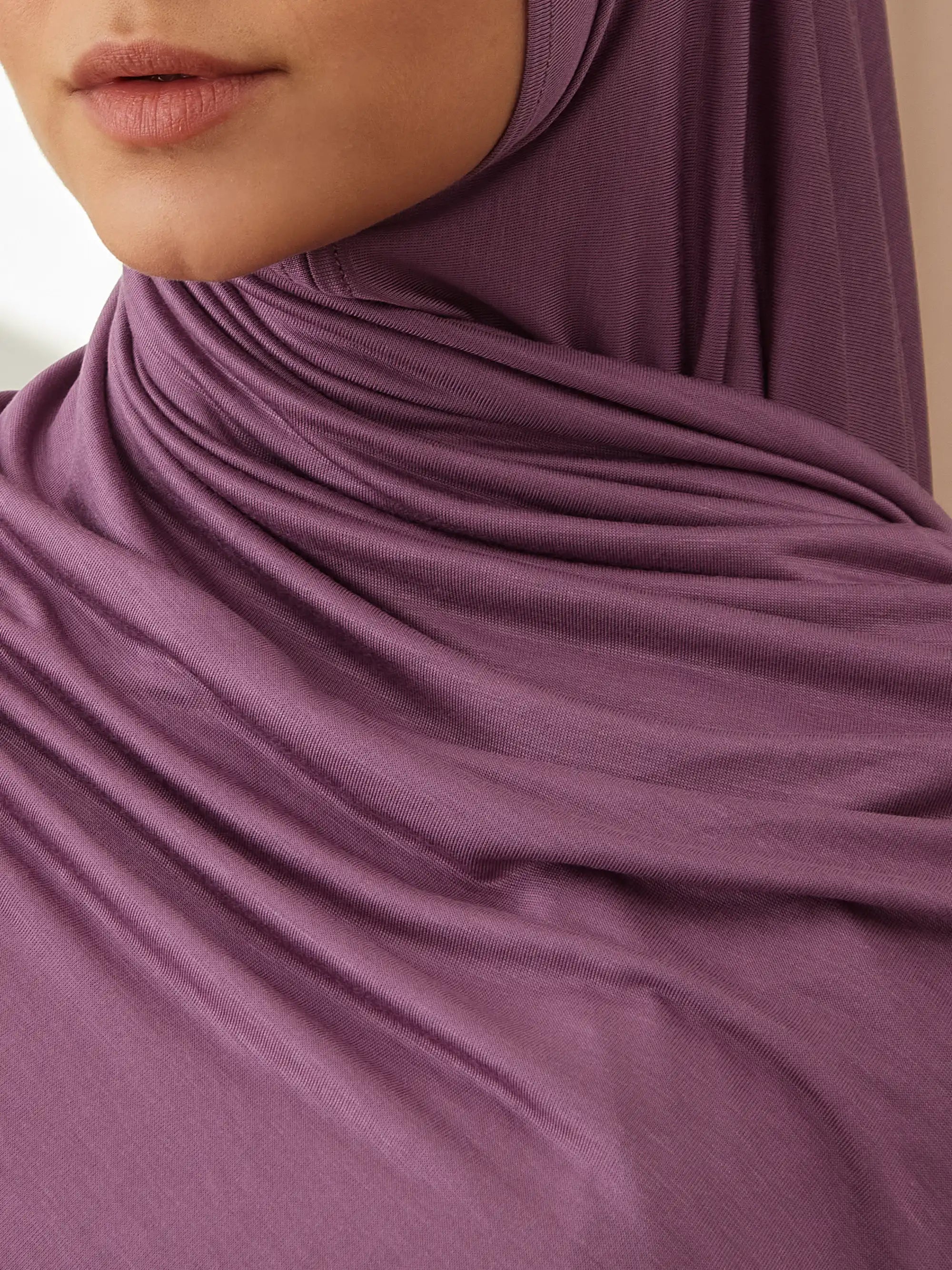 Instant Premium Jersey Hijabs - Orchid