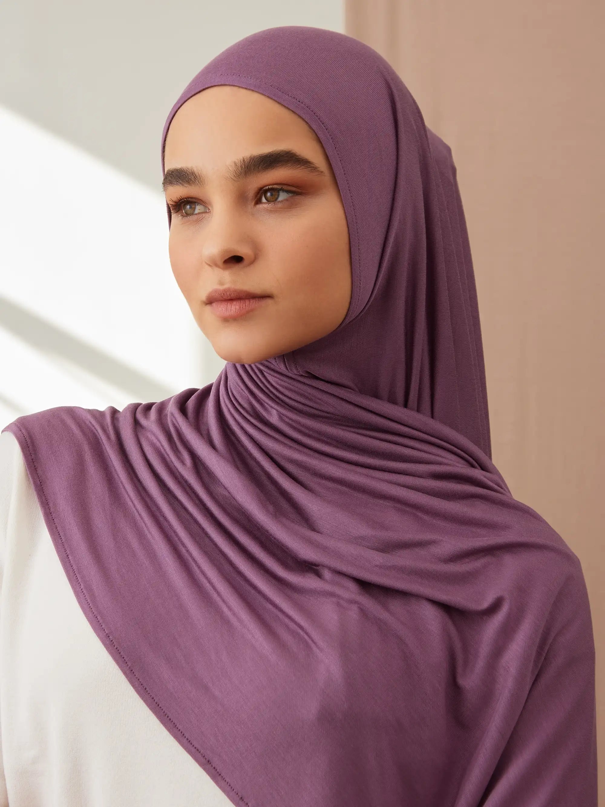 Instant Premium Jersey Hijabs - Orchid