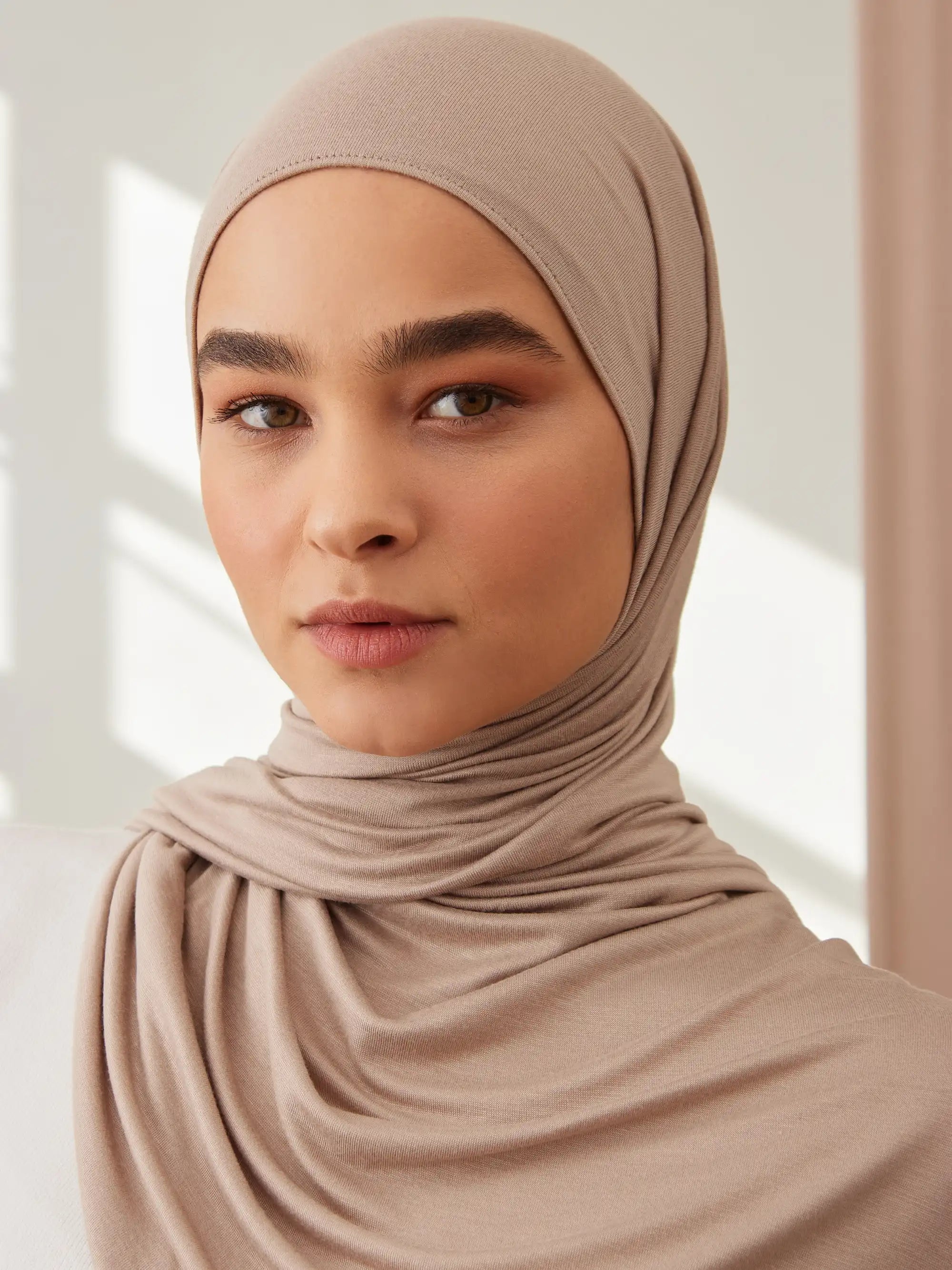 Jersey Light Hijab - Warm Sand