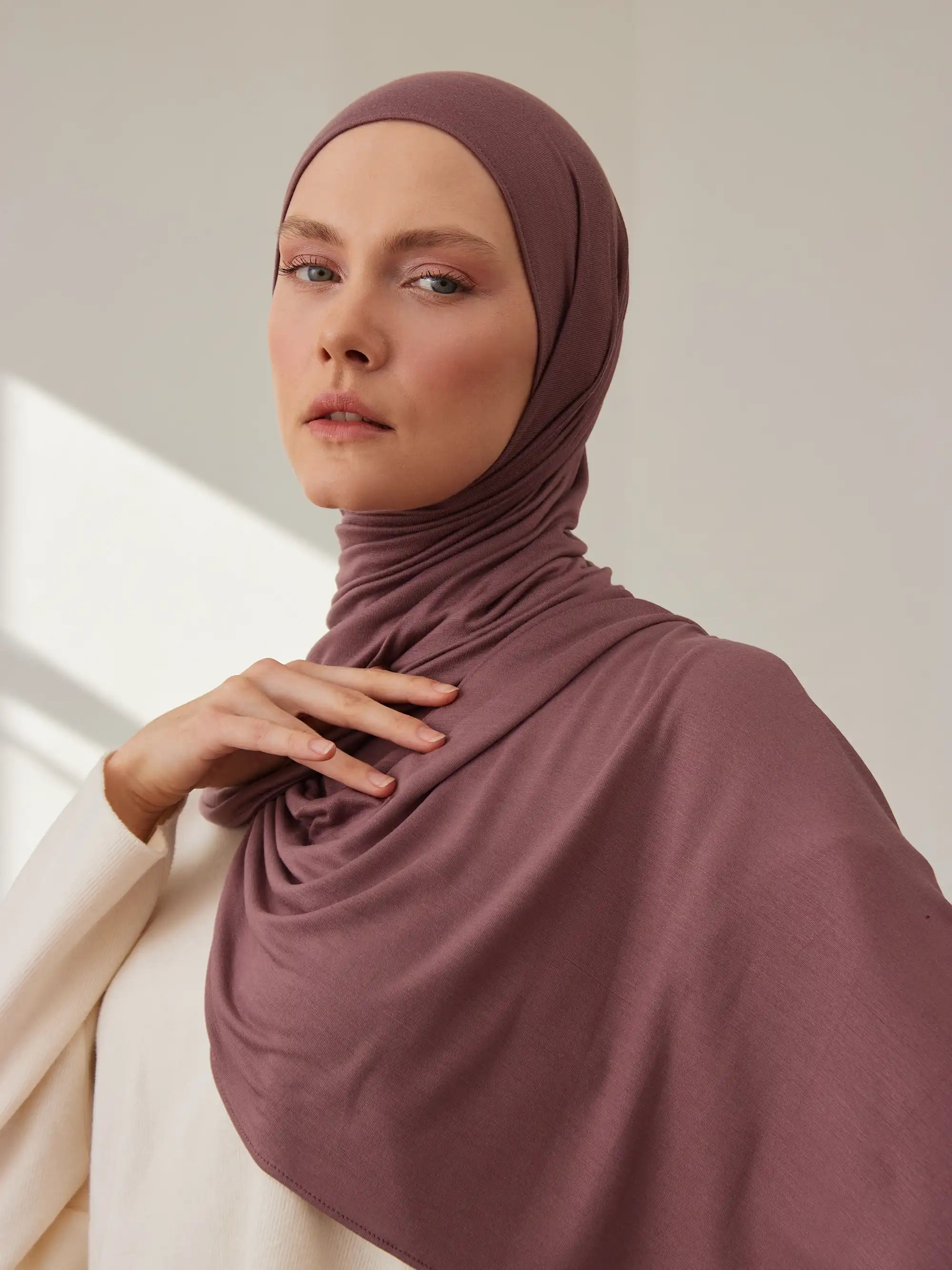 Jersey Light Hijab - Rose Taupe