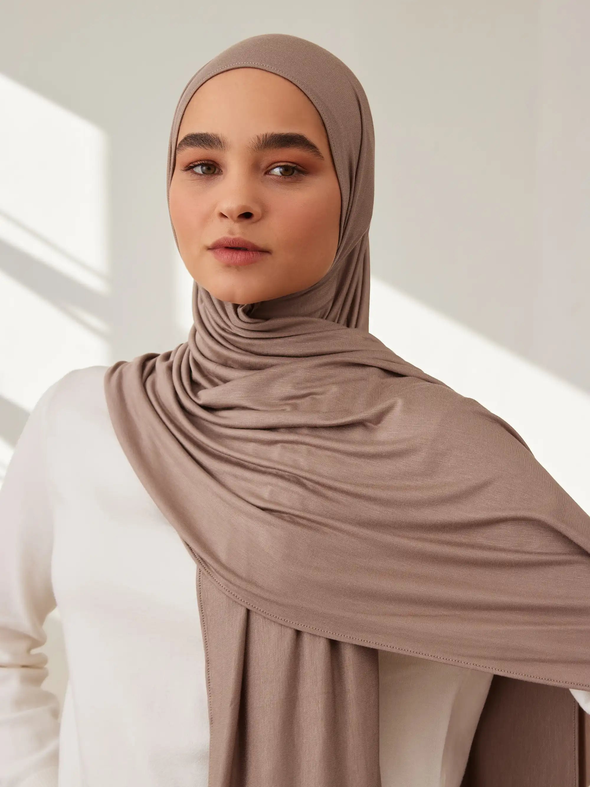 Small Jersey Light Hijab - Desert