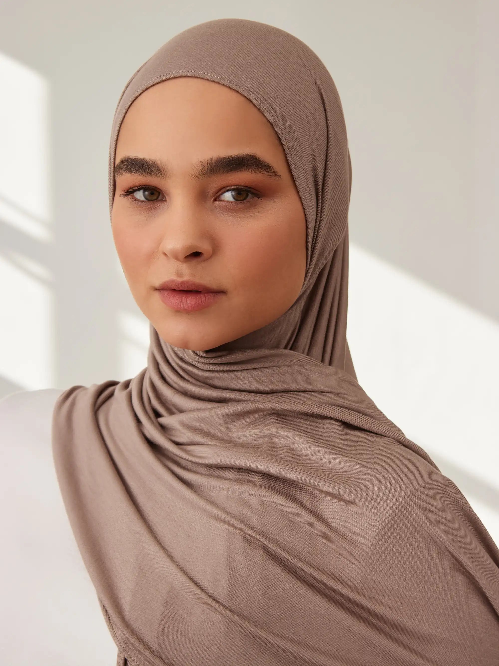 Small Jersey Light Hijab - Desert