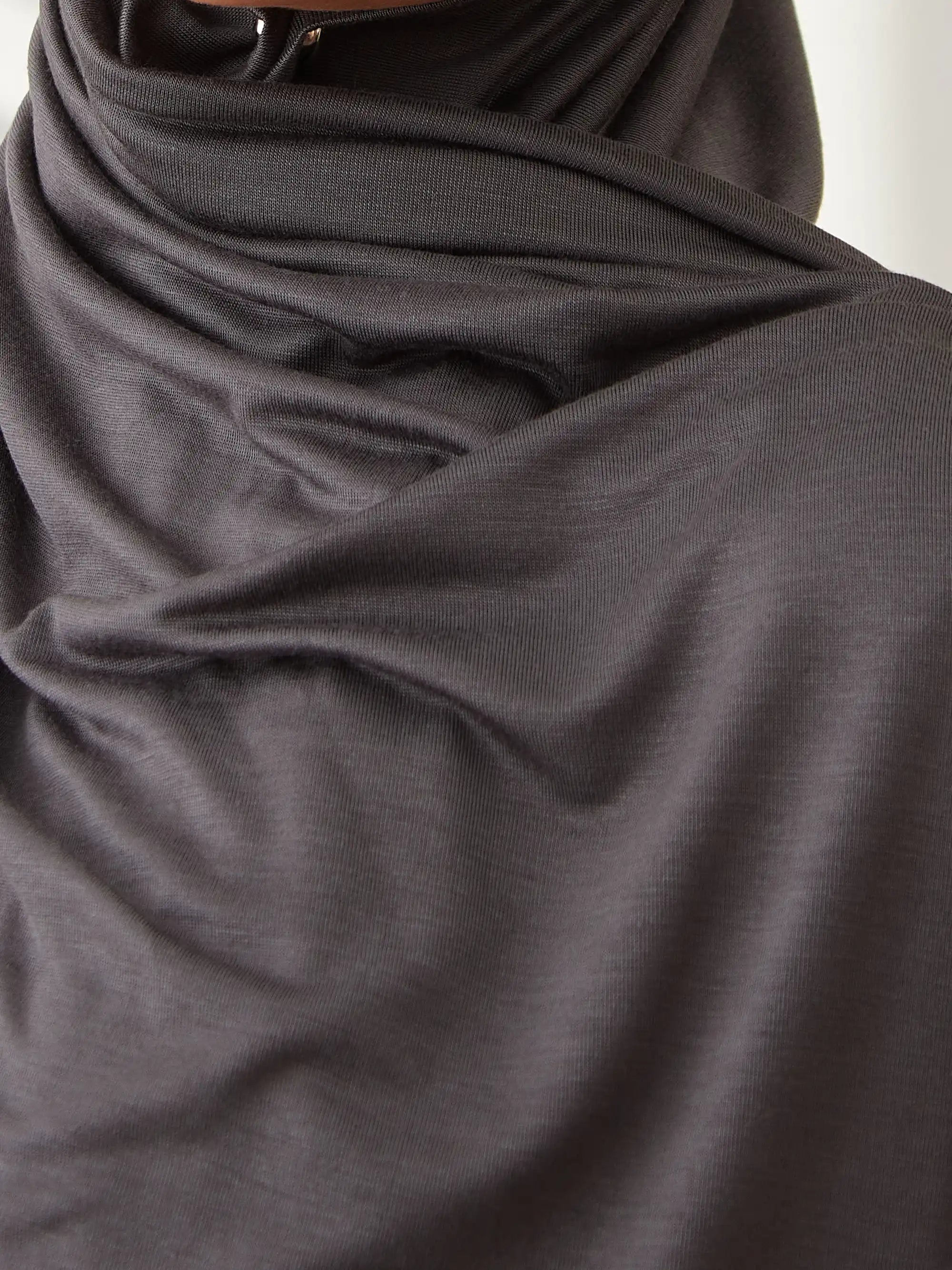 Small Jersey Light Hijab - Dark Grey