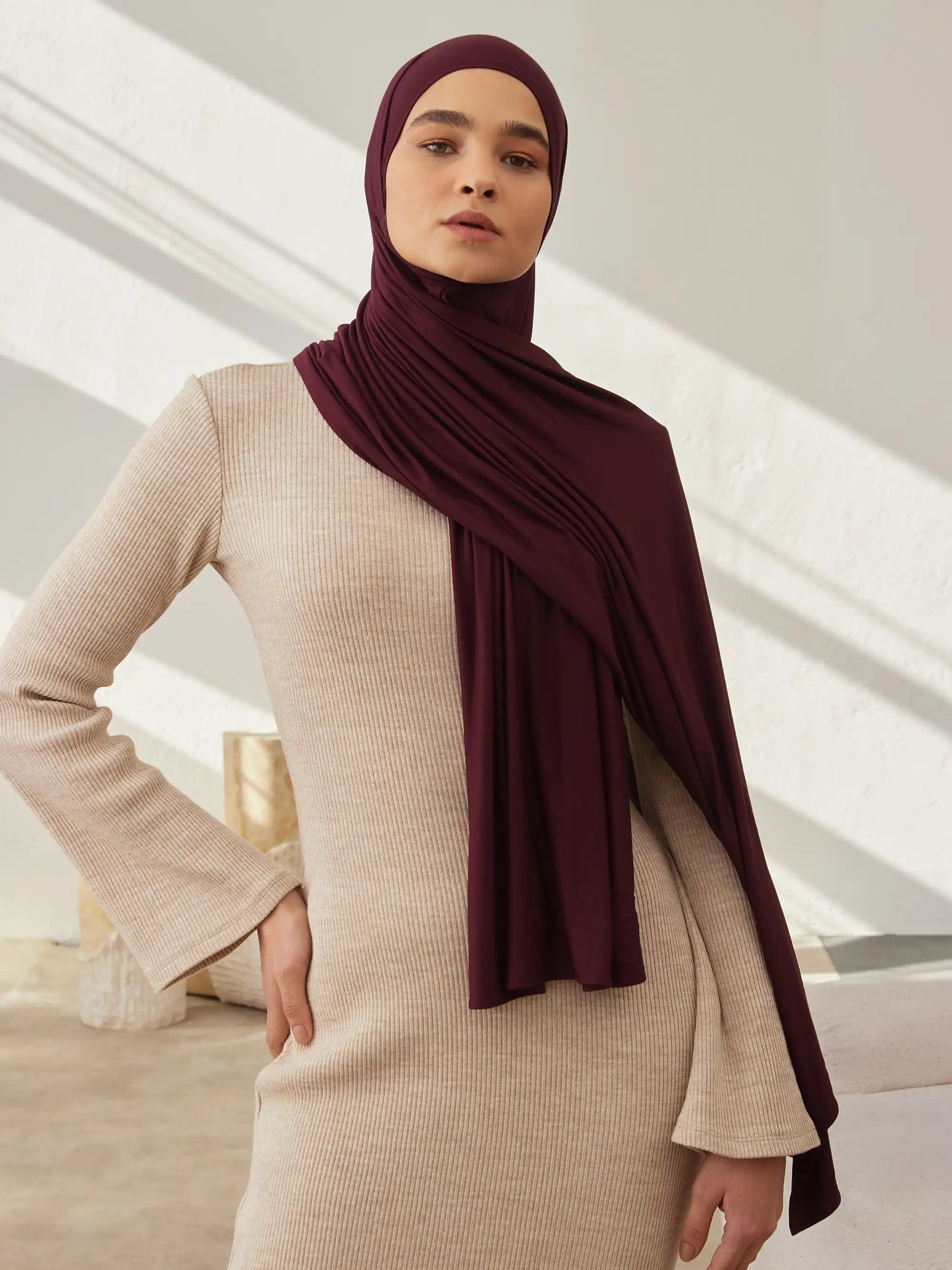 Small Jersey Light Hijab - Port Royale