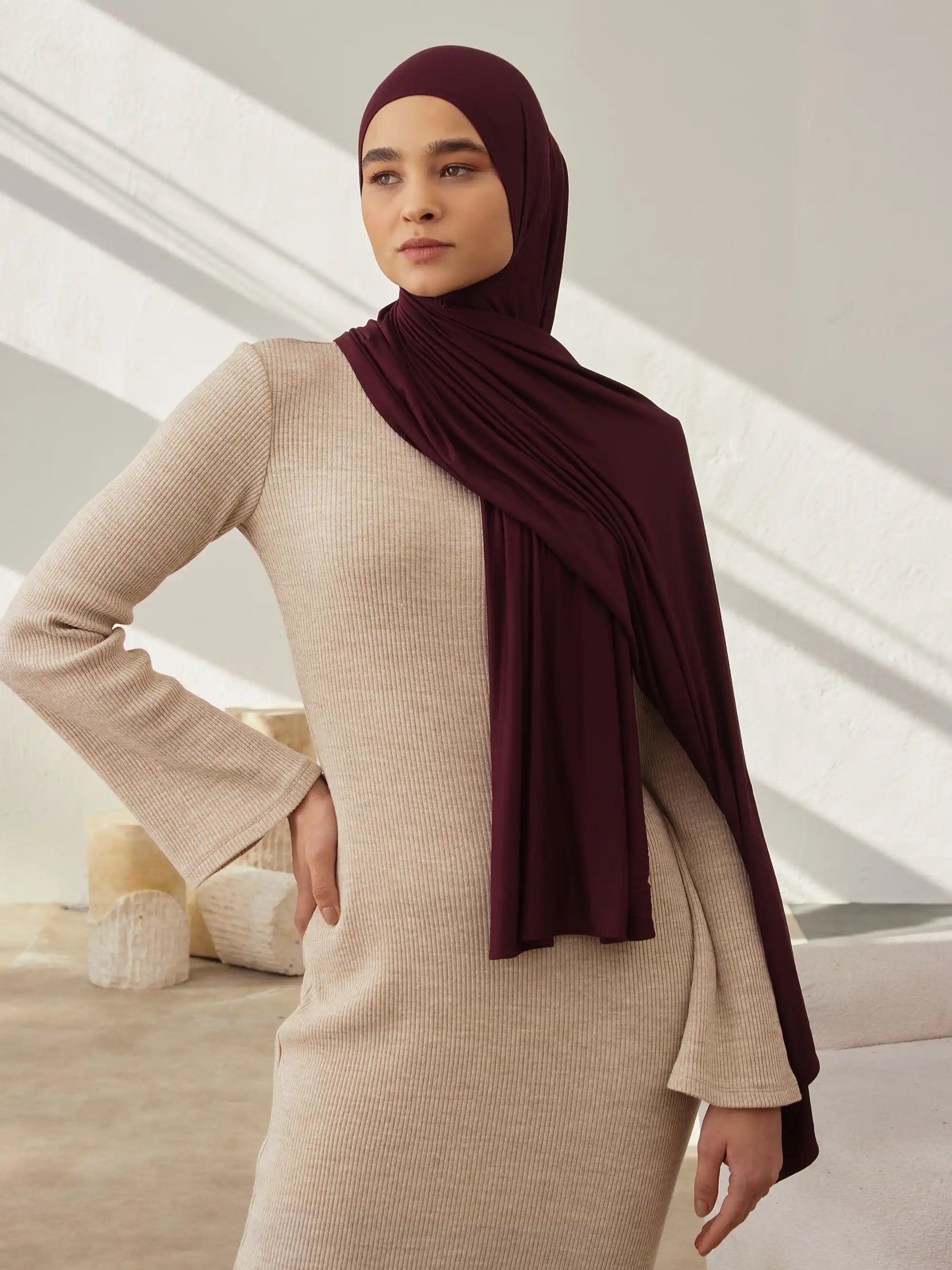 Jersey Light Hijab - Port Royale