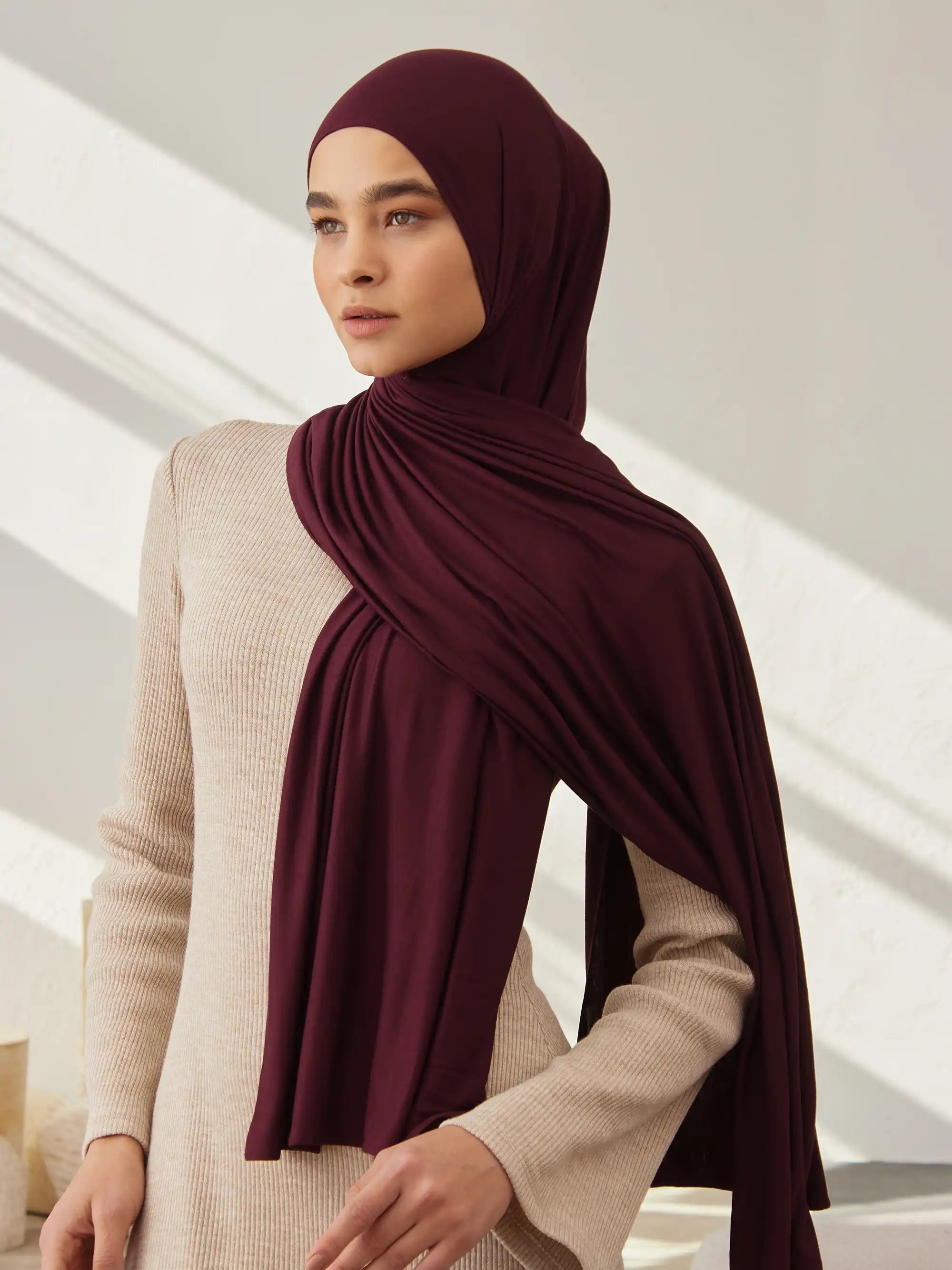 Jersey Light Hijab - Port Royale