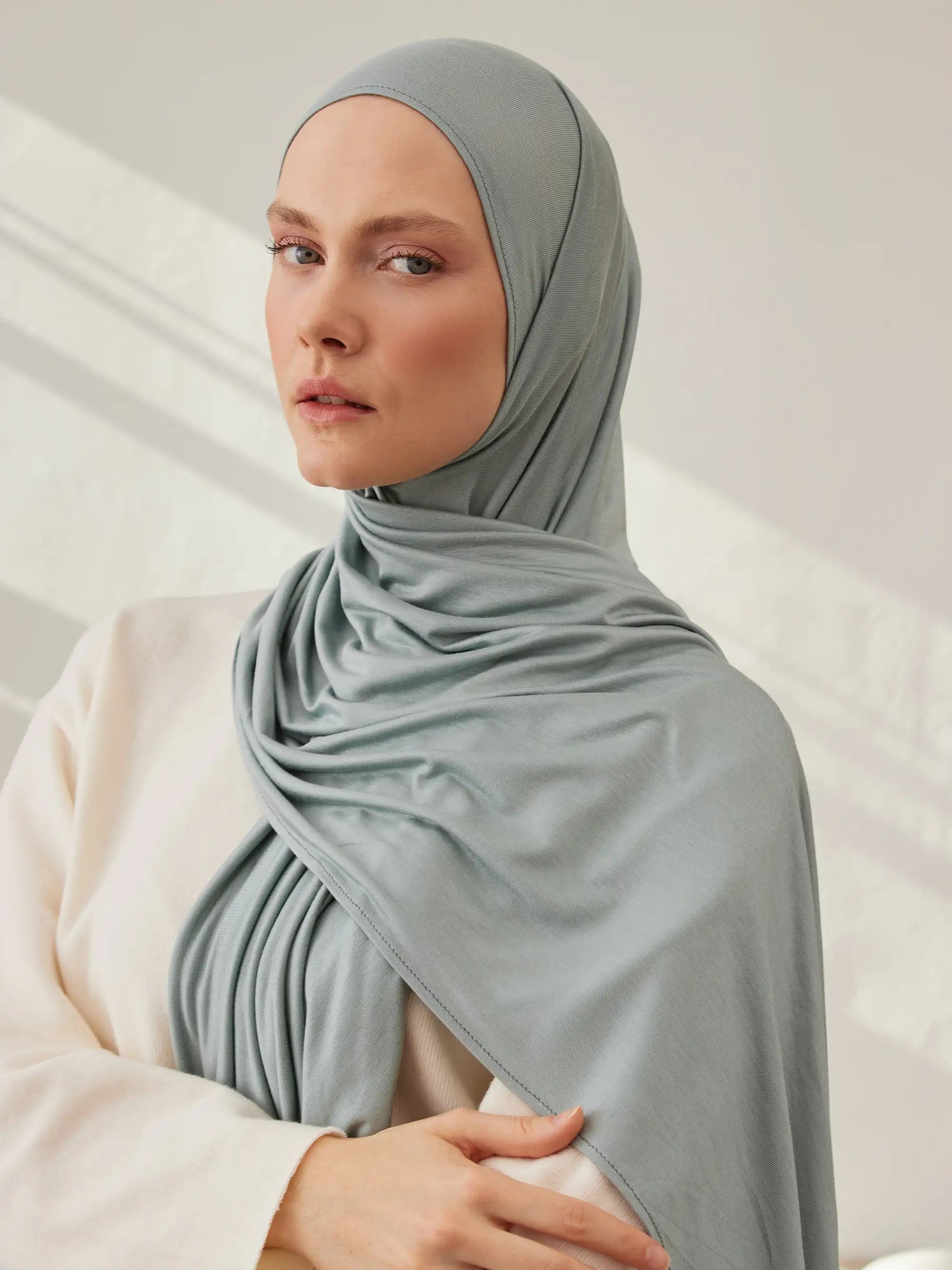 Small Jersey Light Hijab - Mint