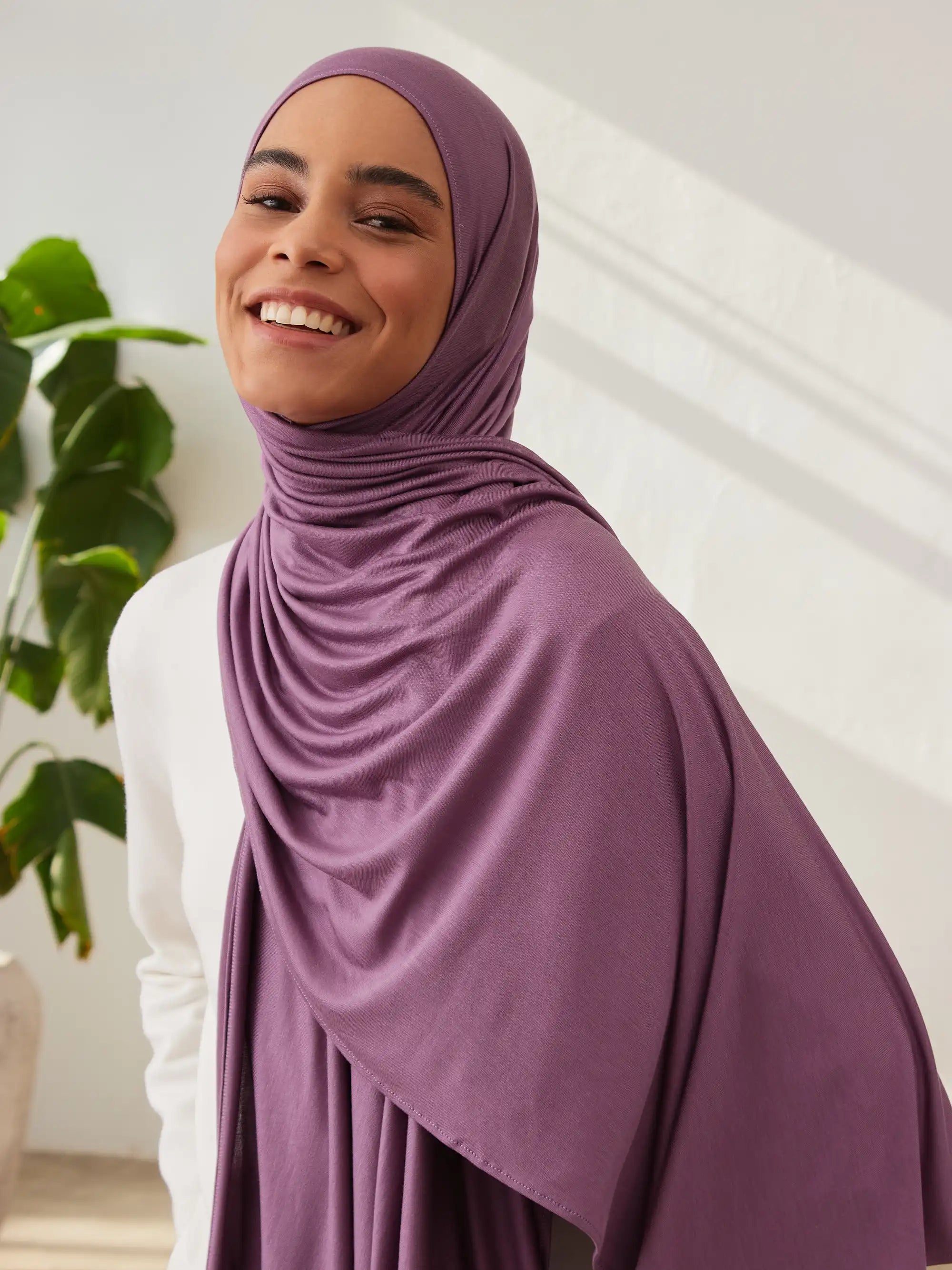 Jersey Light Hijab - Black