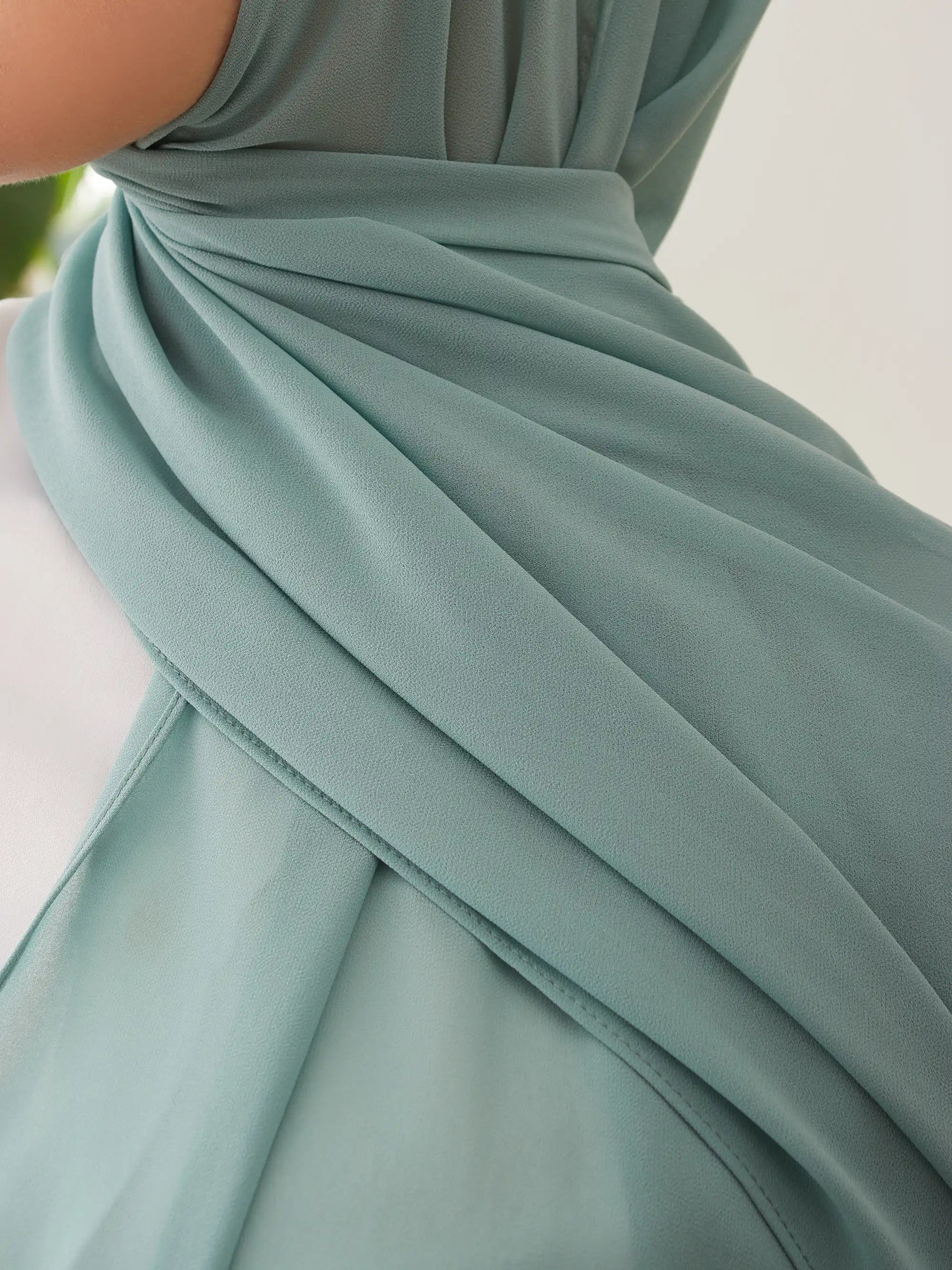 Small Luxury Chiffon Hijab - Mint
