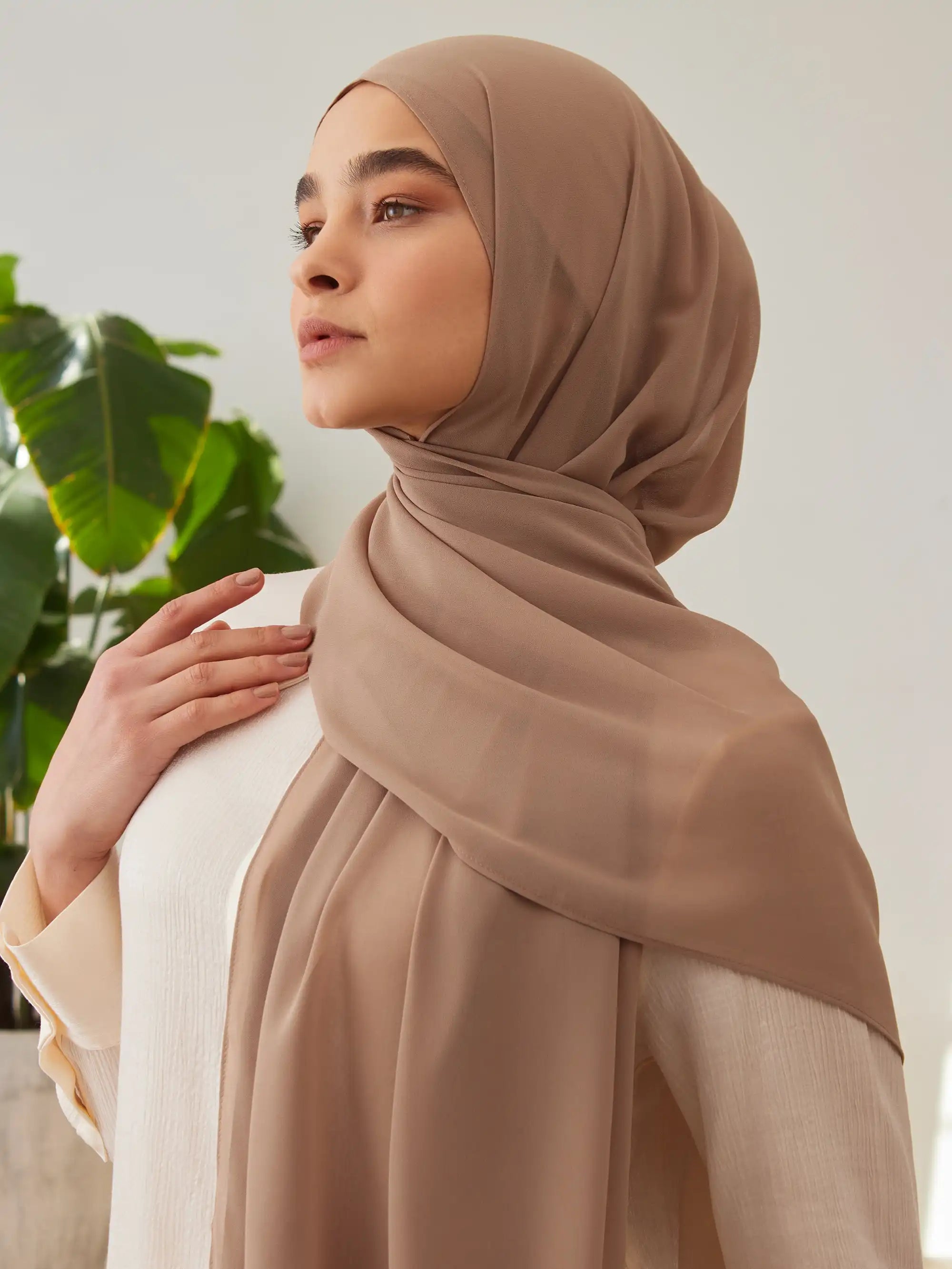 Luxury Chiffon Hijab - Black