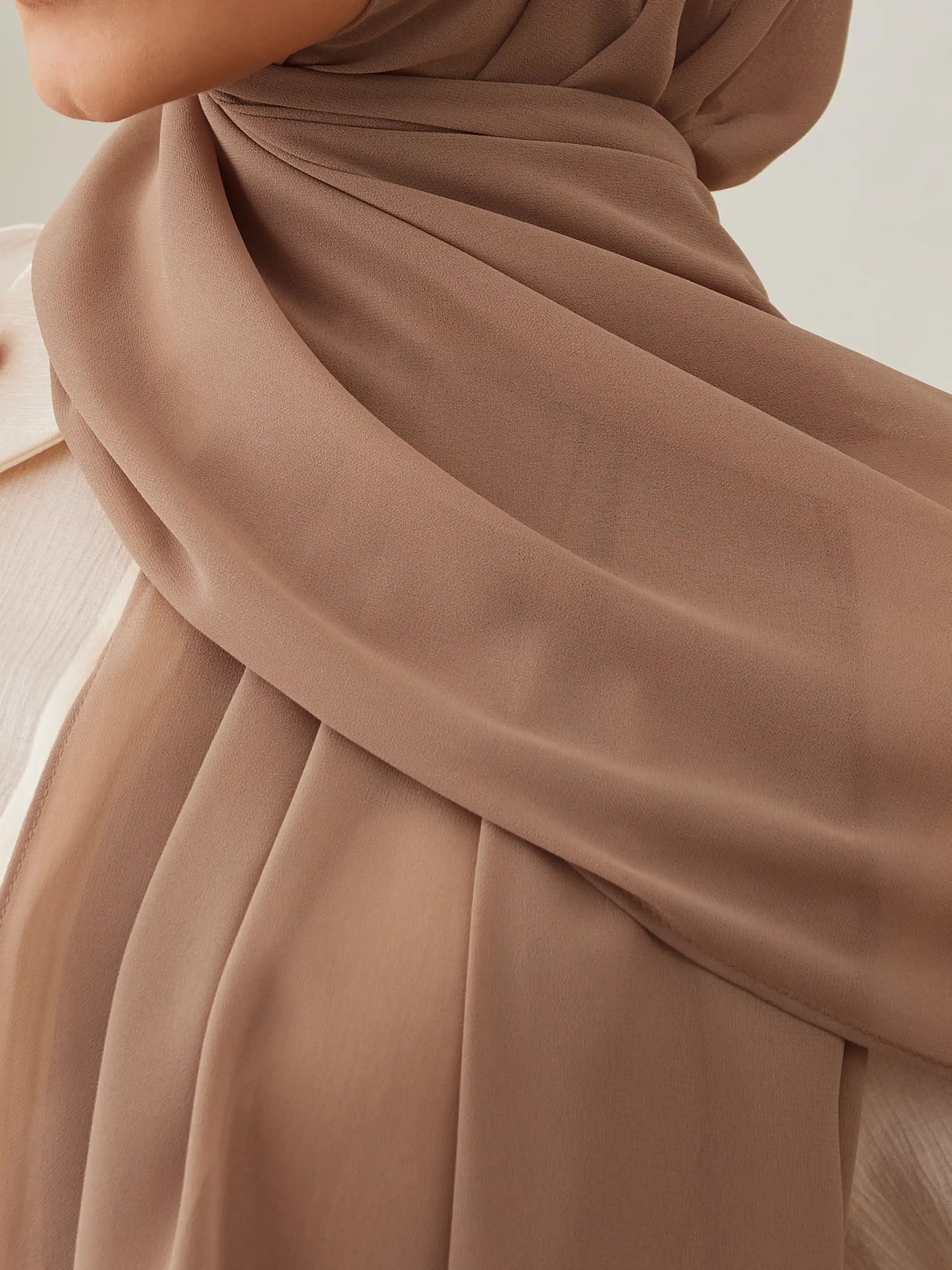 Small Luxury Chiffon Hijab - Desert