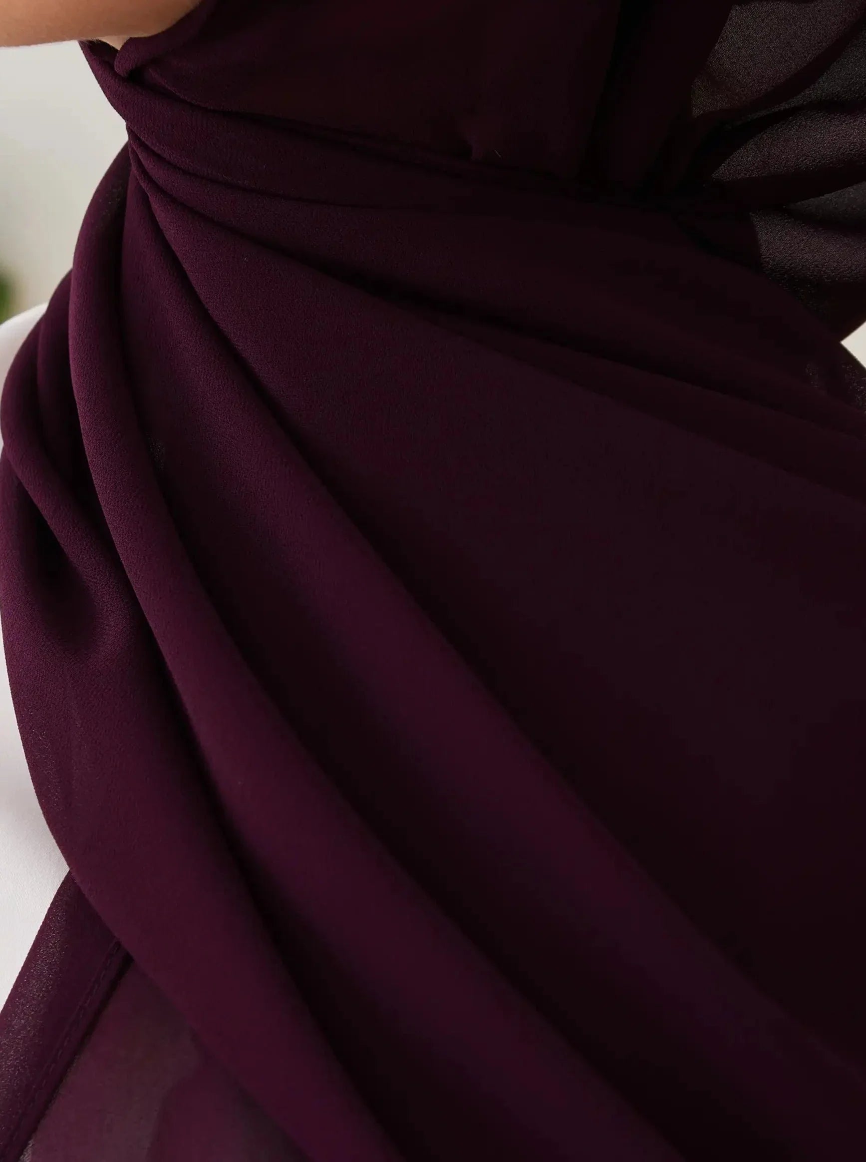 Luxury Chiffon Hijab - Winter Bloom