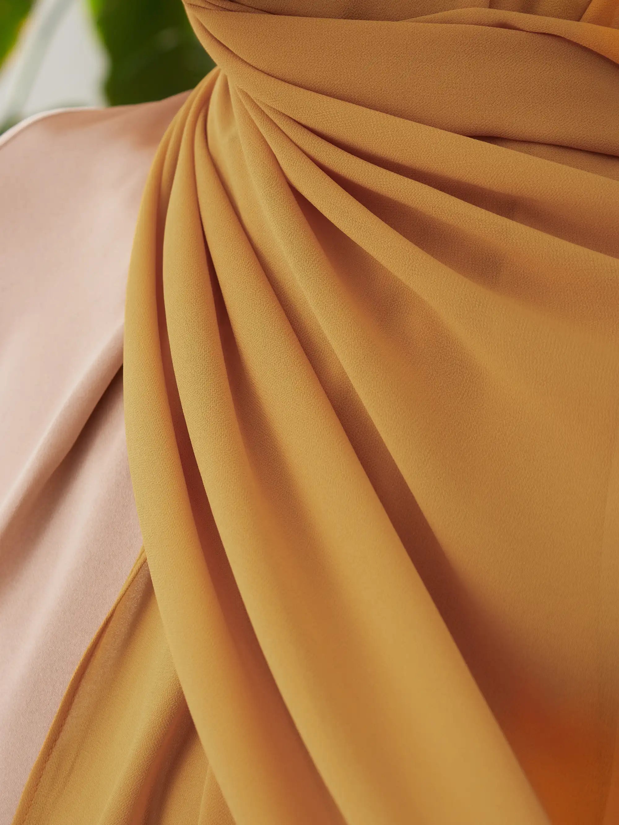 Luxury Chiffon Hijab - Mustard