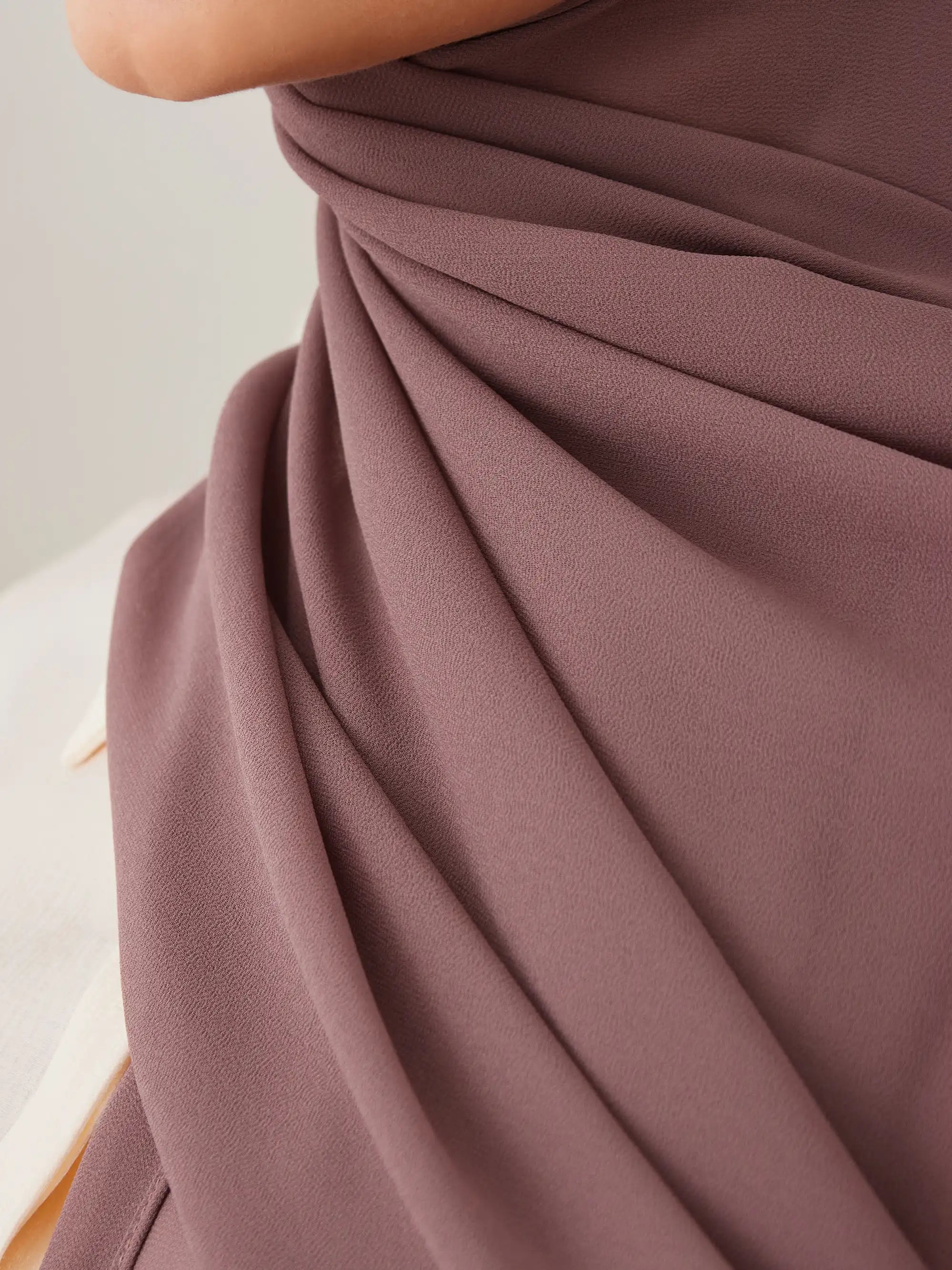 Deluxe Chiffon Hijab - Rose Brown