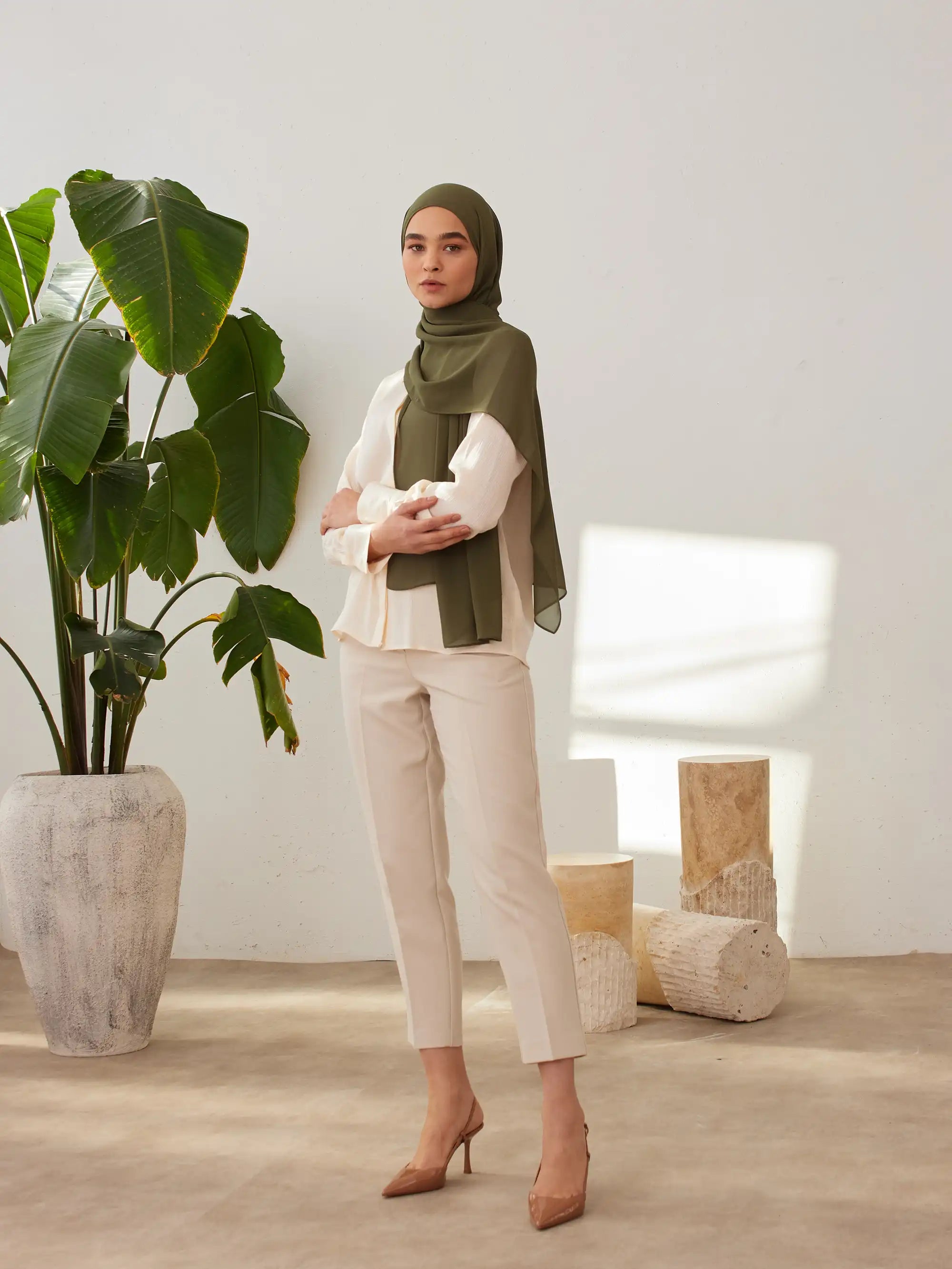 Deluxe Chiffon Hijab - Black