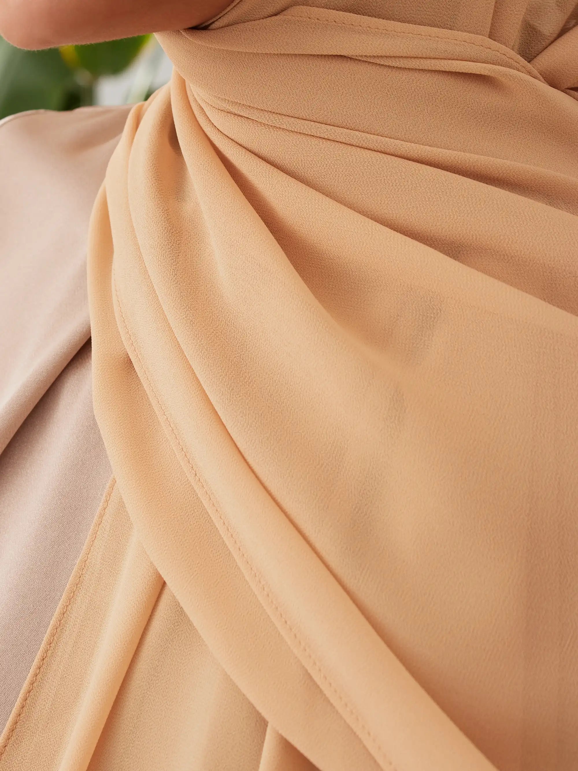 Deluxe Chiffon Hijab - Light Beige