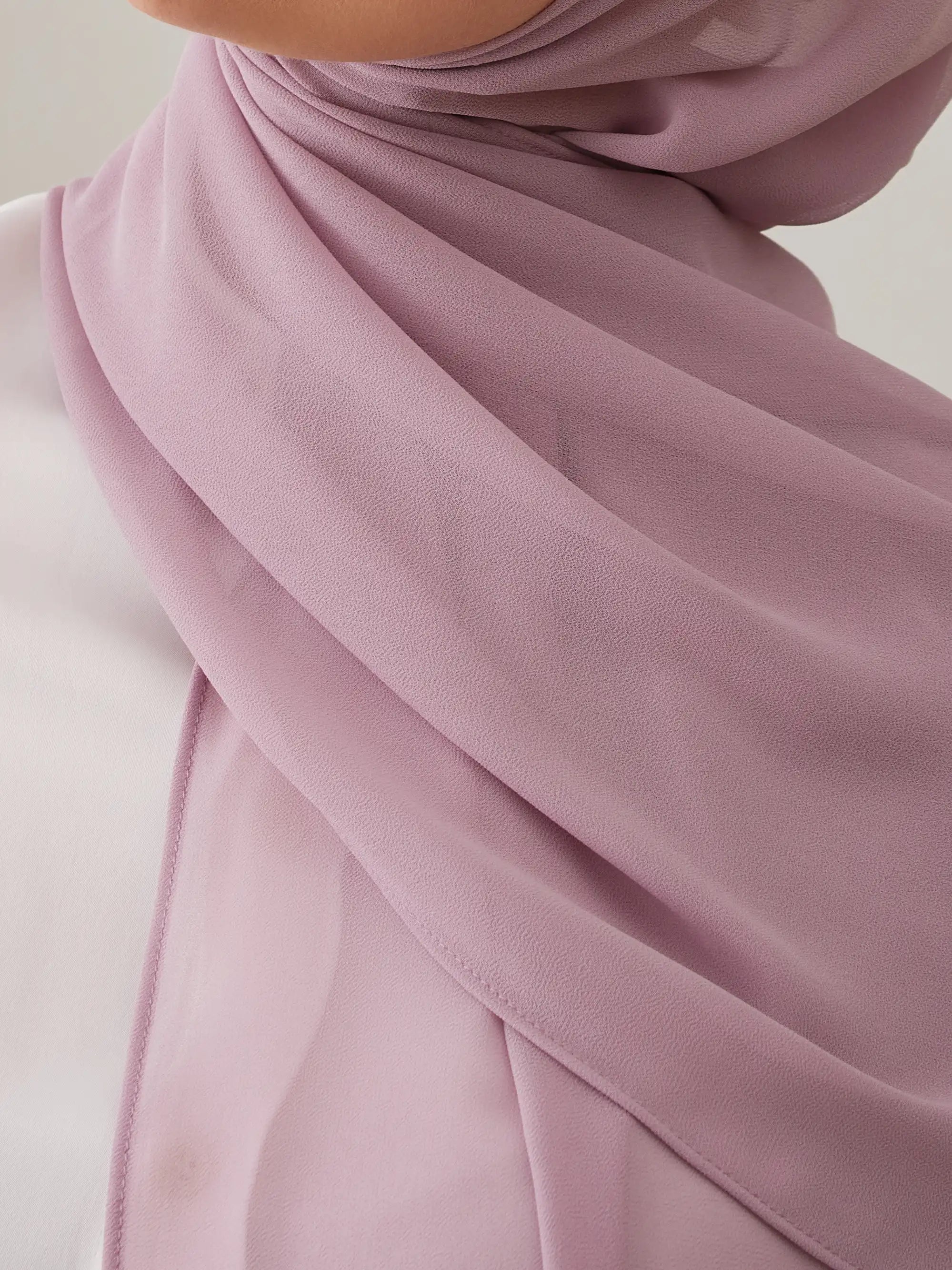 Deluxe Chiffon Hijab - Sepia Rose