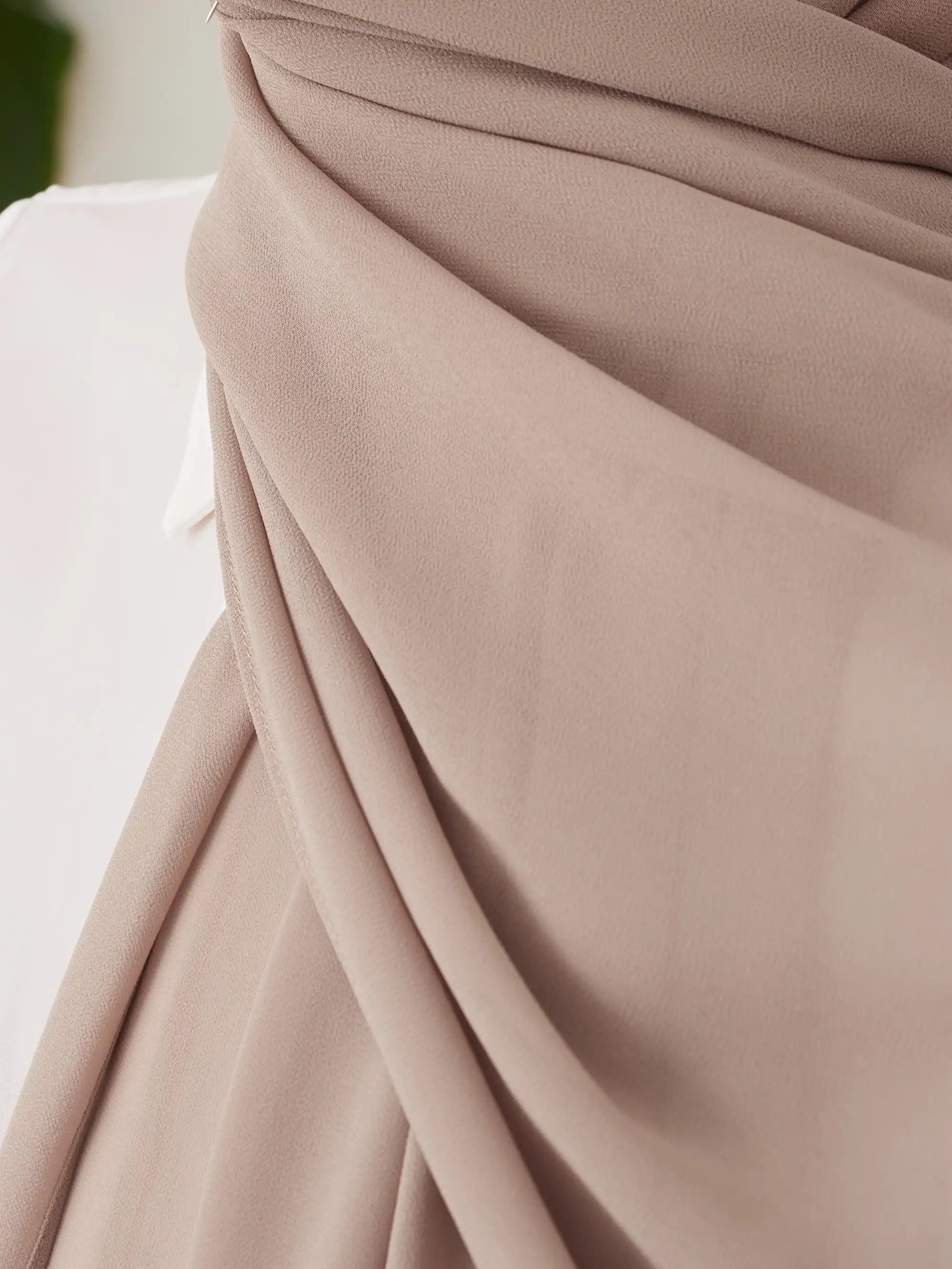 Deluxe Chiffon Hijab - Mink