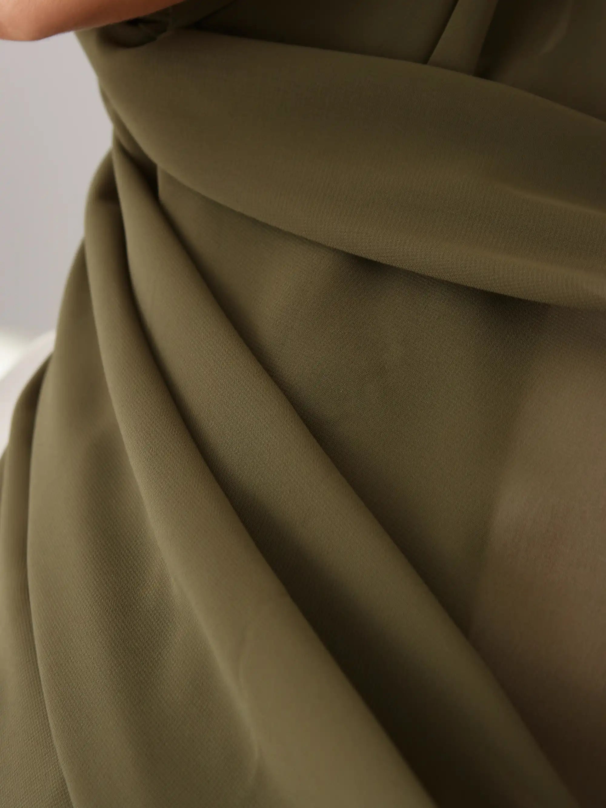Instant Chiffon Hijab - Dark Olive