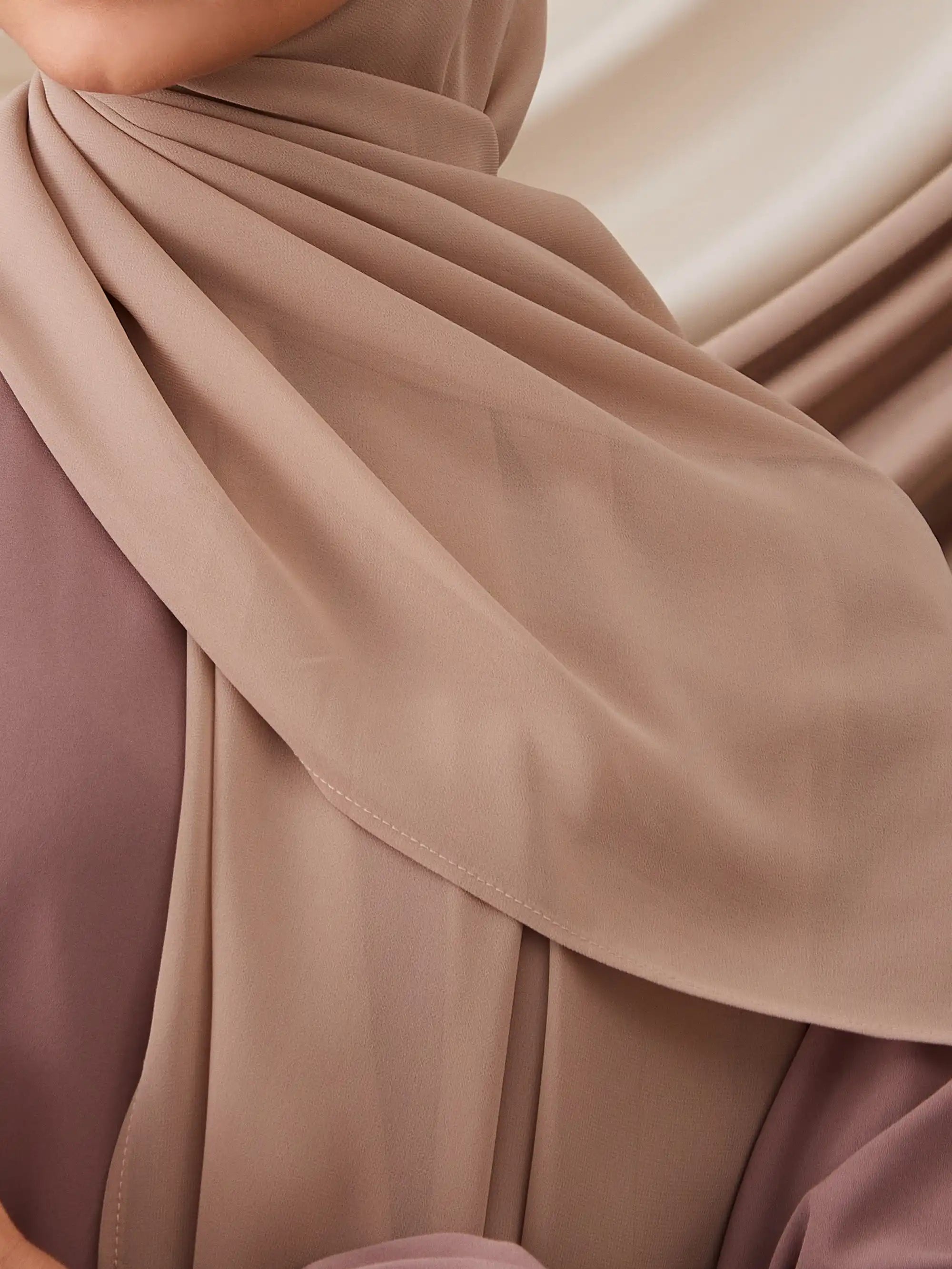 Instant Chiffon Hijab - Warm Sand