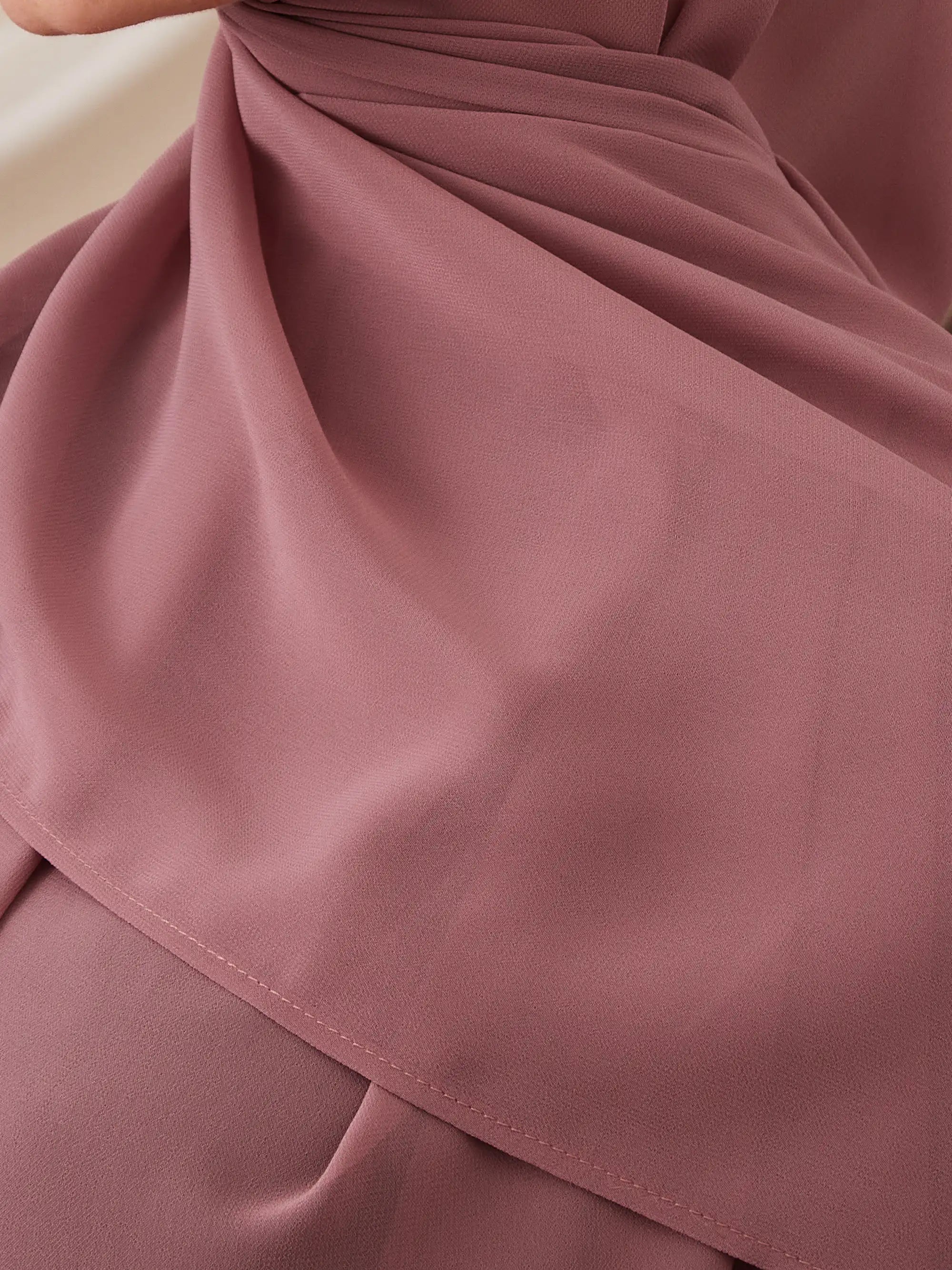 Instant Chiffon Hijab - Old Rose