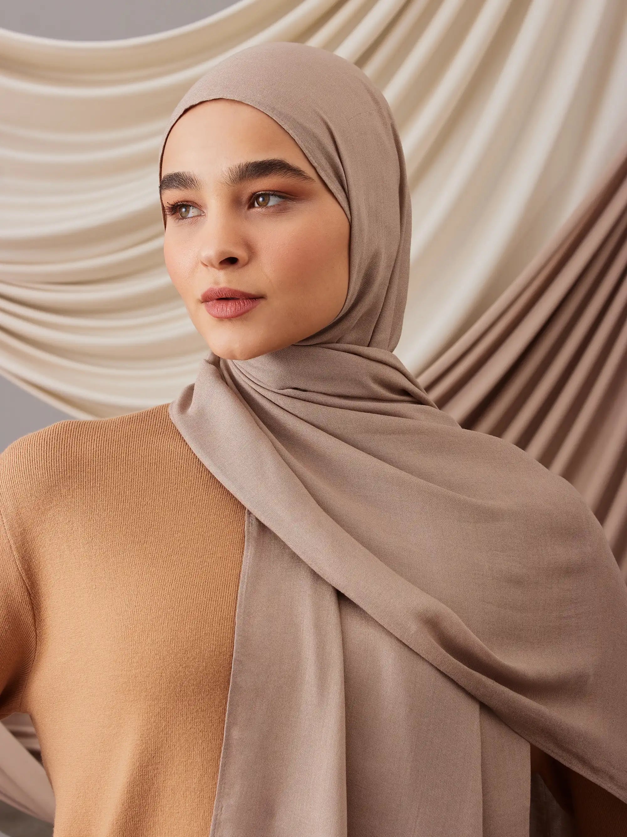 Breathable Rayon Hijab - Warm Sand