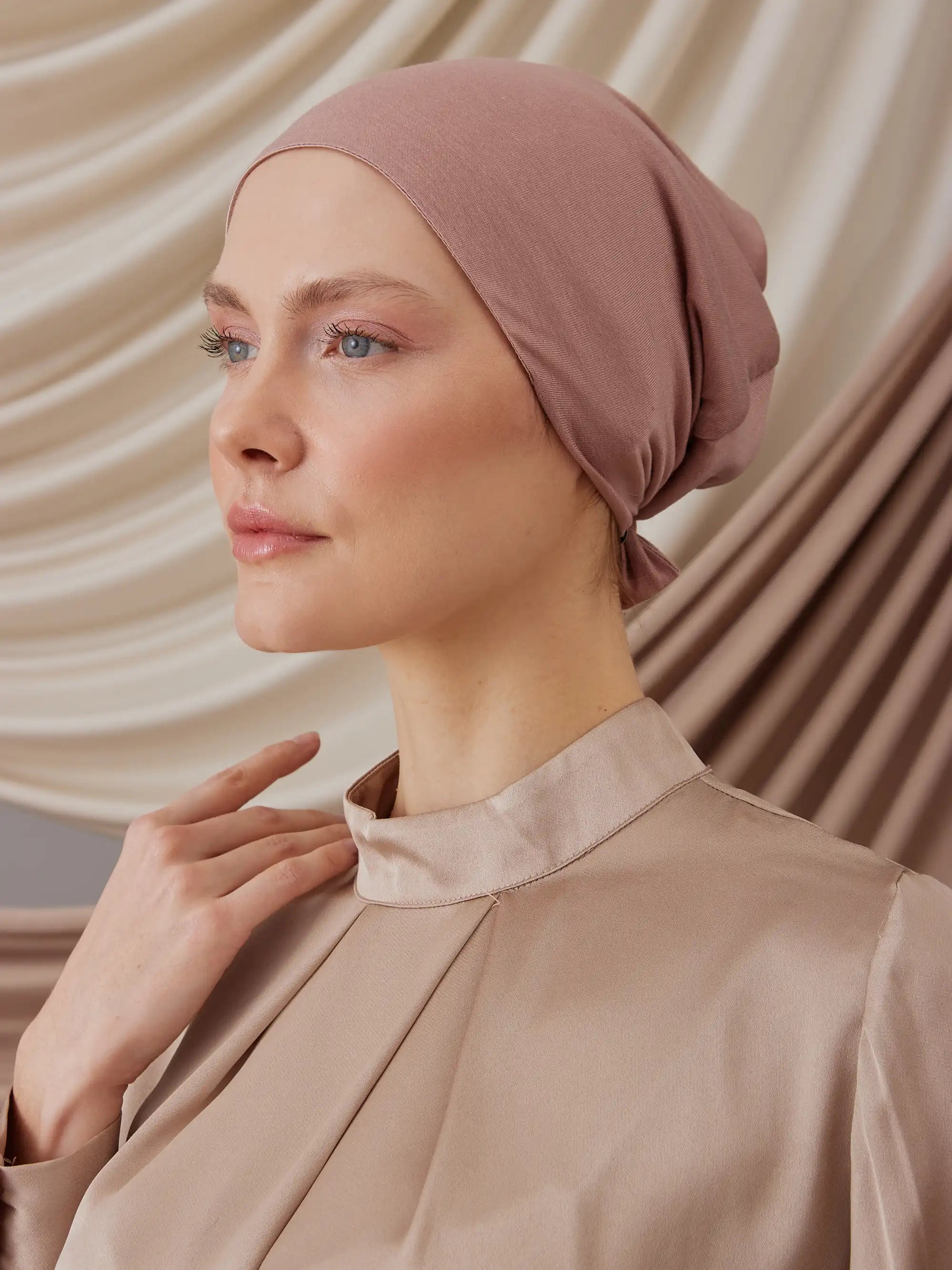 Satin Lined Bone - Dusty Rose