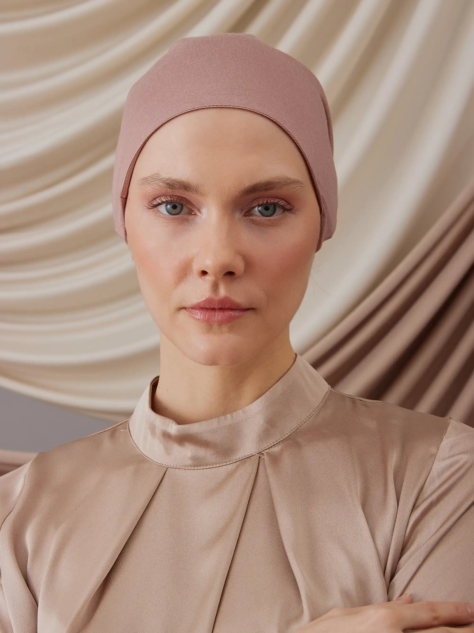 Satin Lined Bone - Dusty Rose