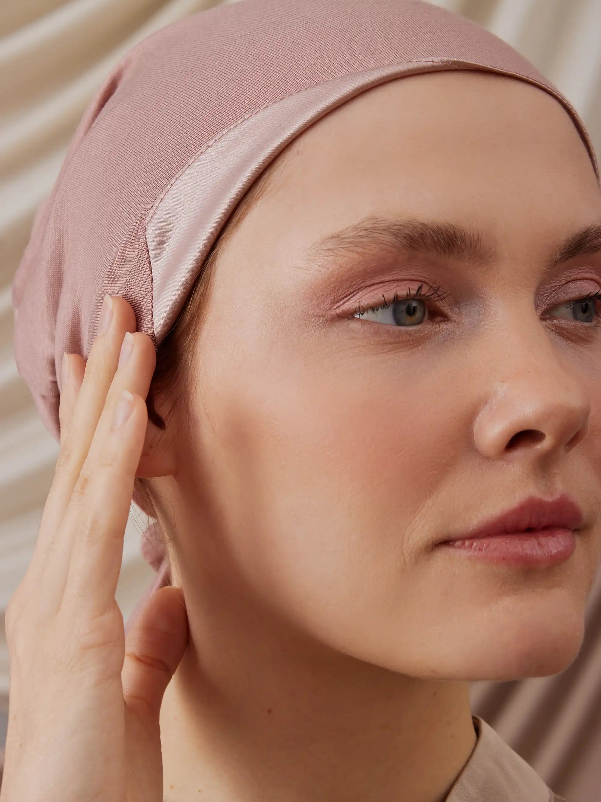 Satin Lined Bone - Dusty Rose