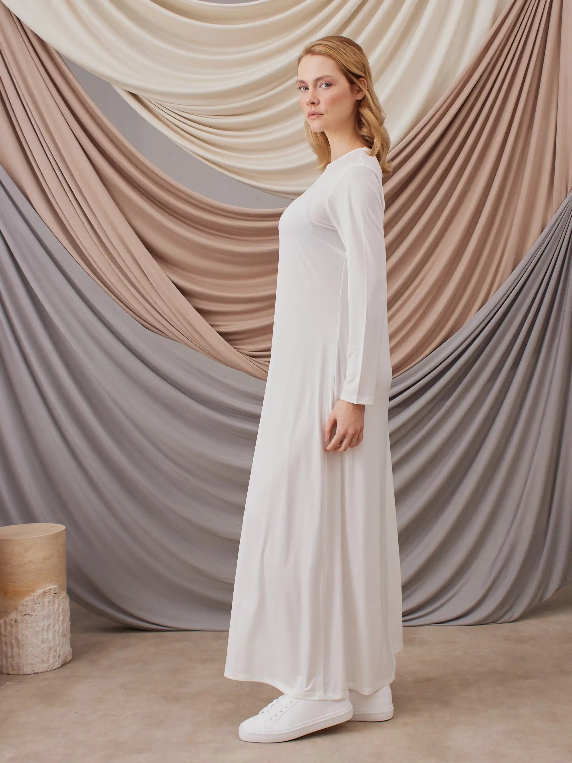 Long Sleeve Dress Layer - Ivory