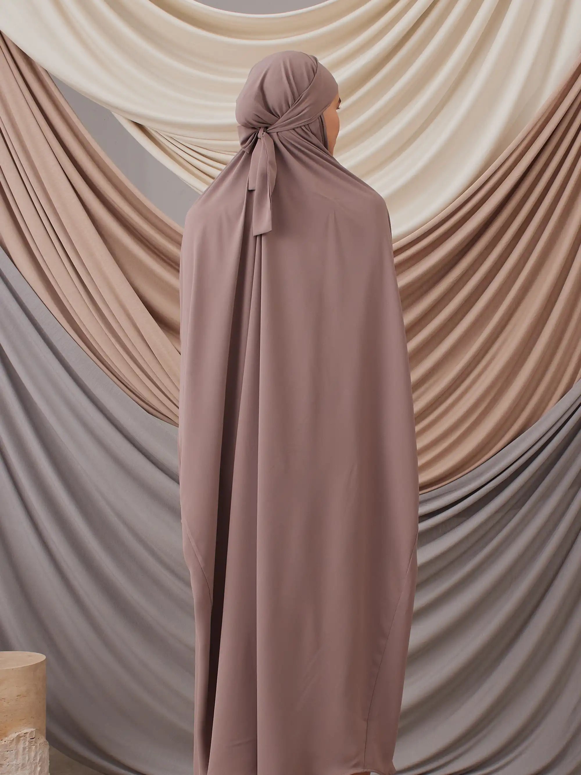 Tie Back Prayer Dress - Dark Mink