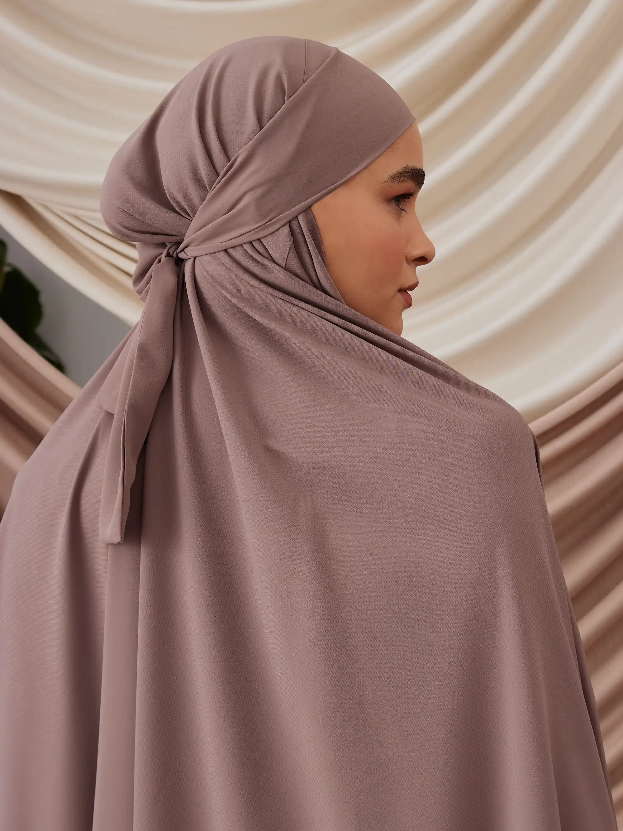 Tie Back Prayer Dress - Dark Mink