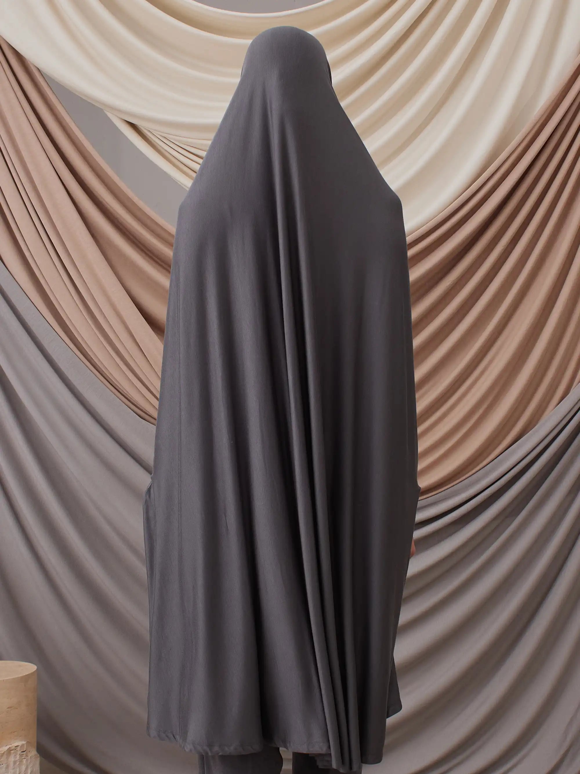 Prayer Khimar - Dark Grey