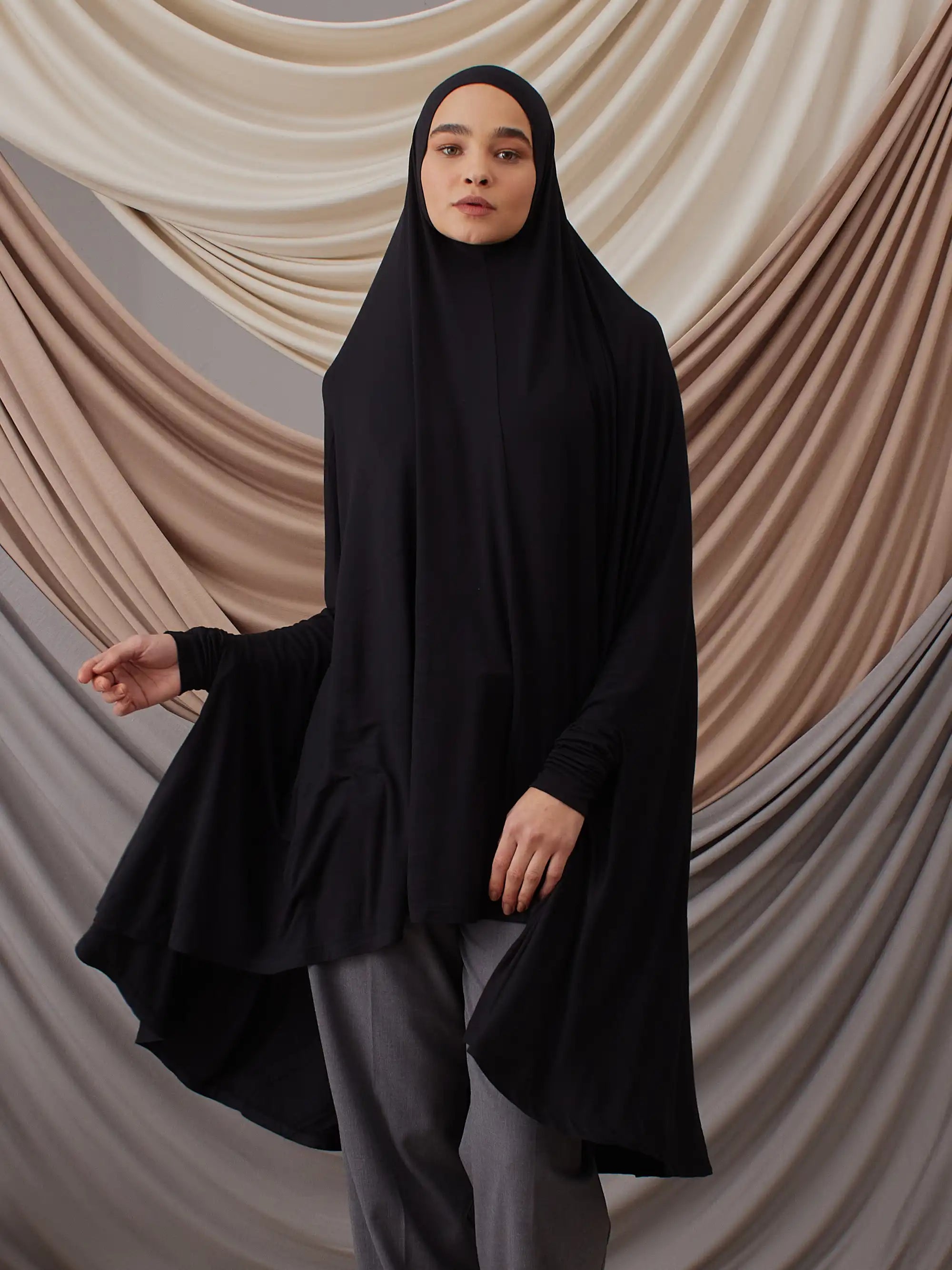 Prayer Khimar - Black