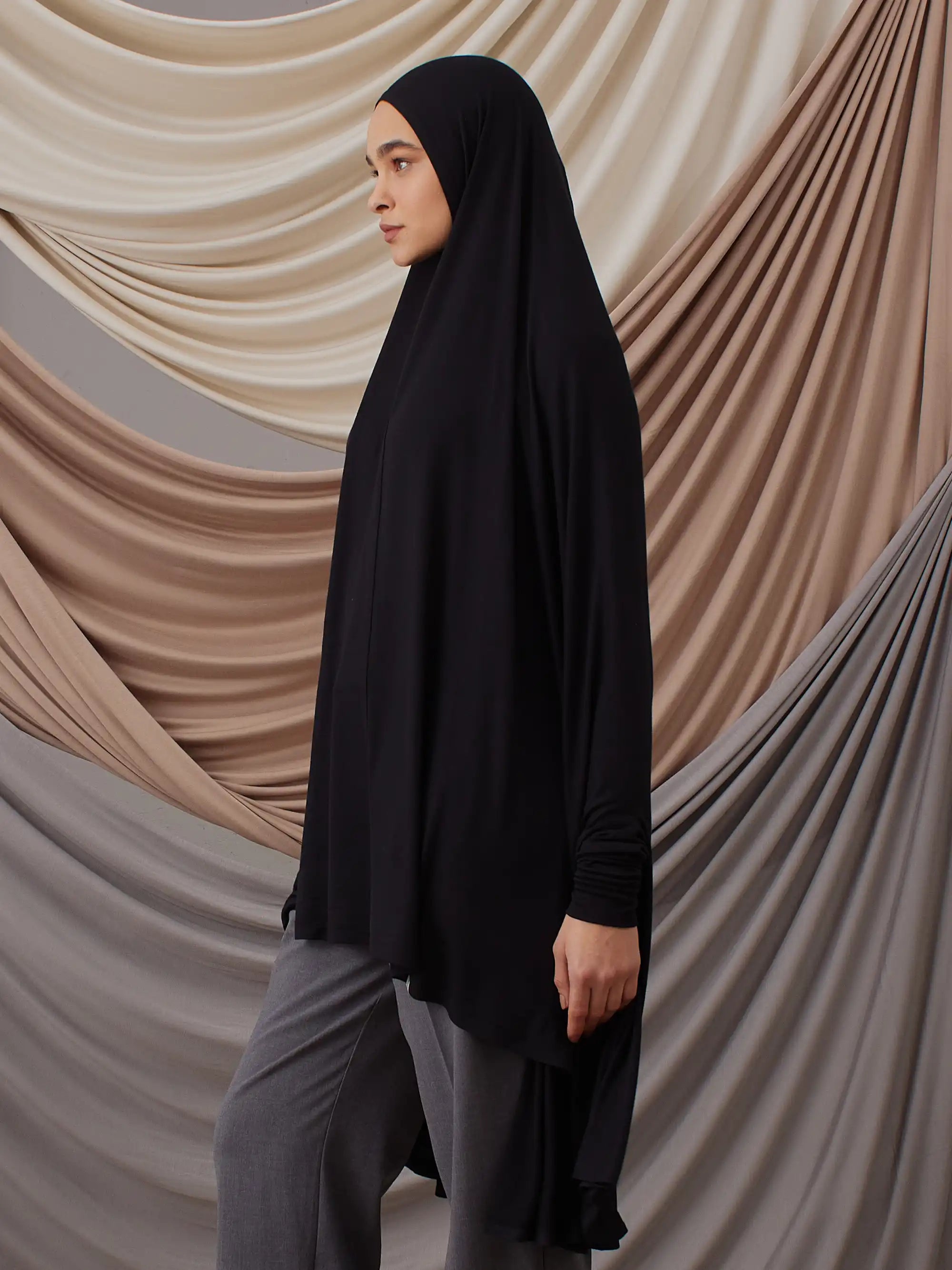 Prayer Khimar - Black