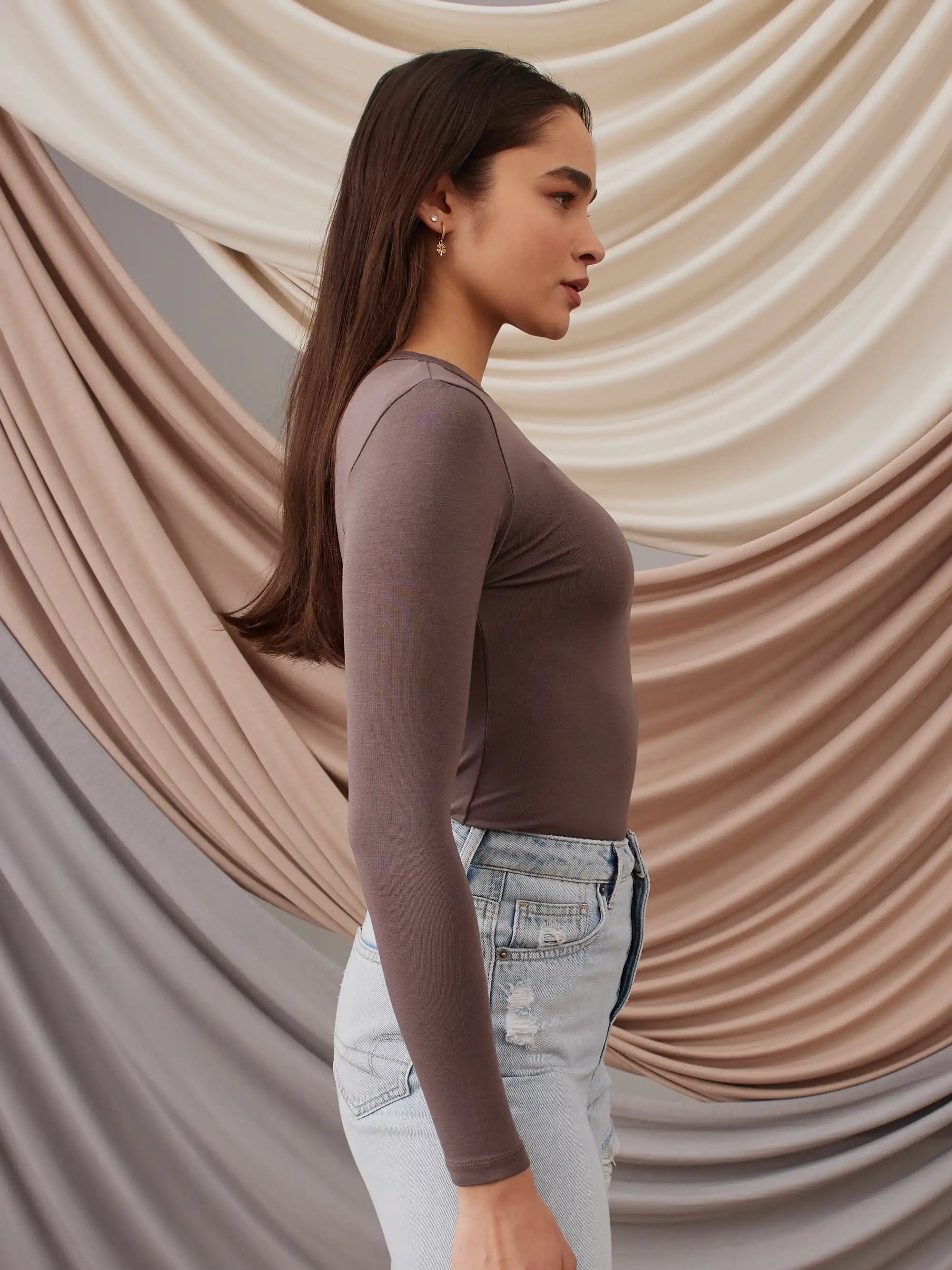 Long Sleeve Layer - Dark Mink